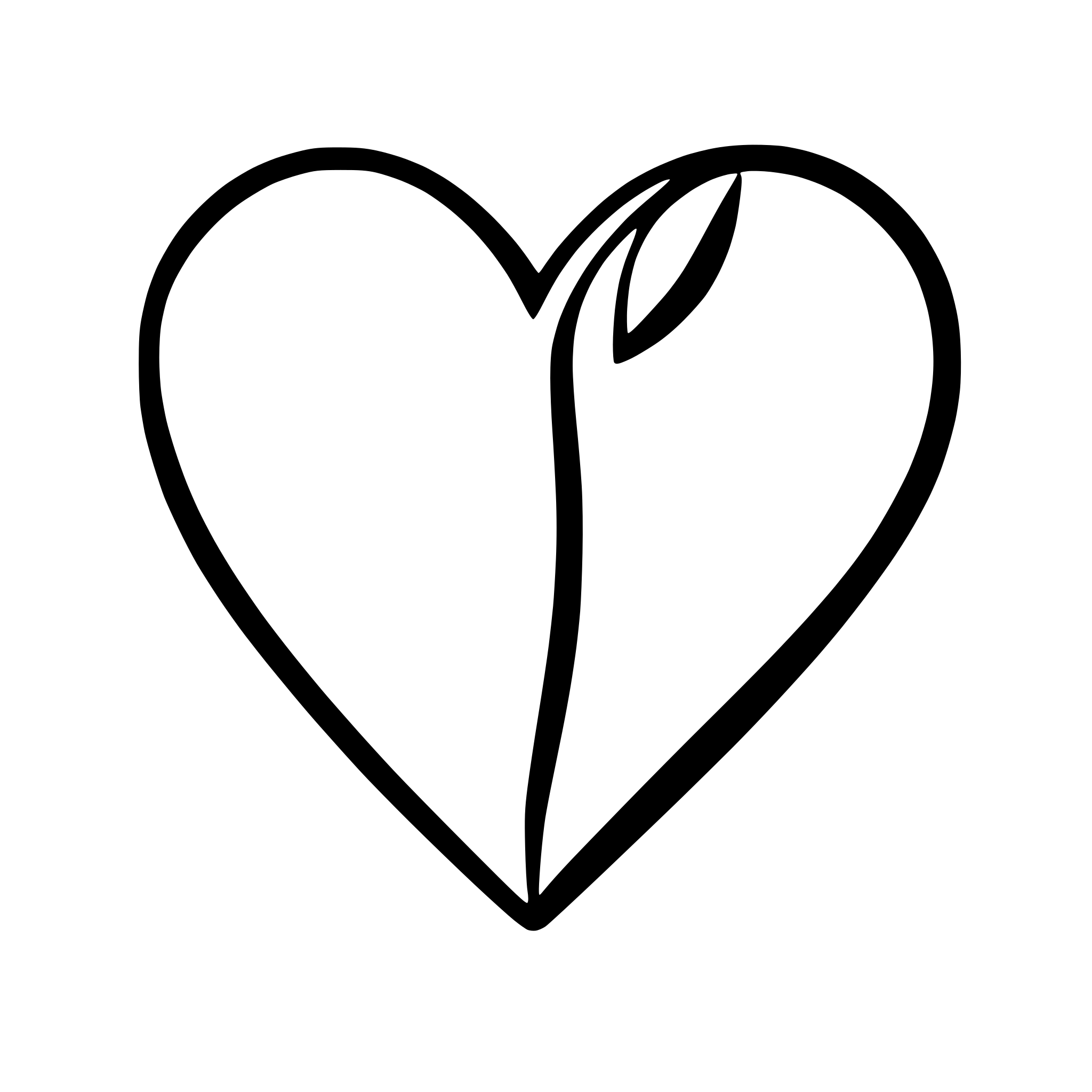 AI-generated SVG of a outline of heart
