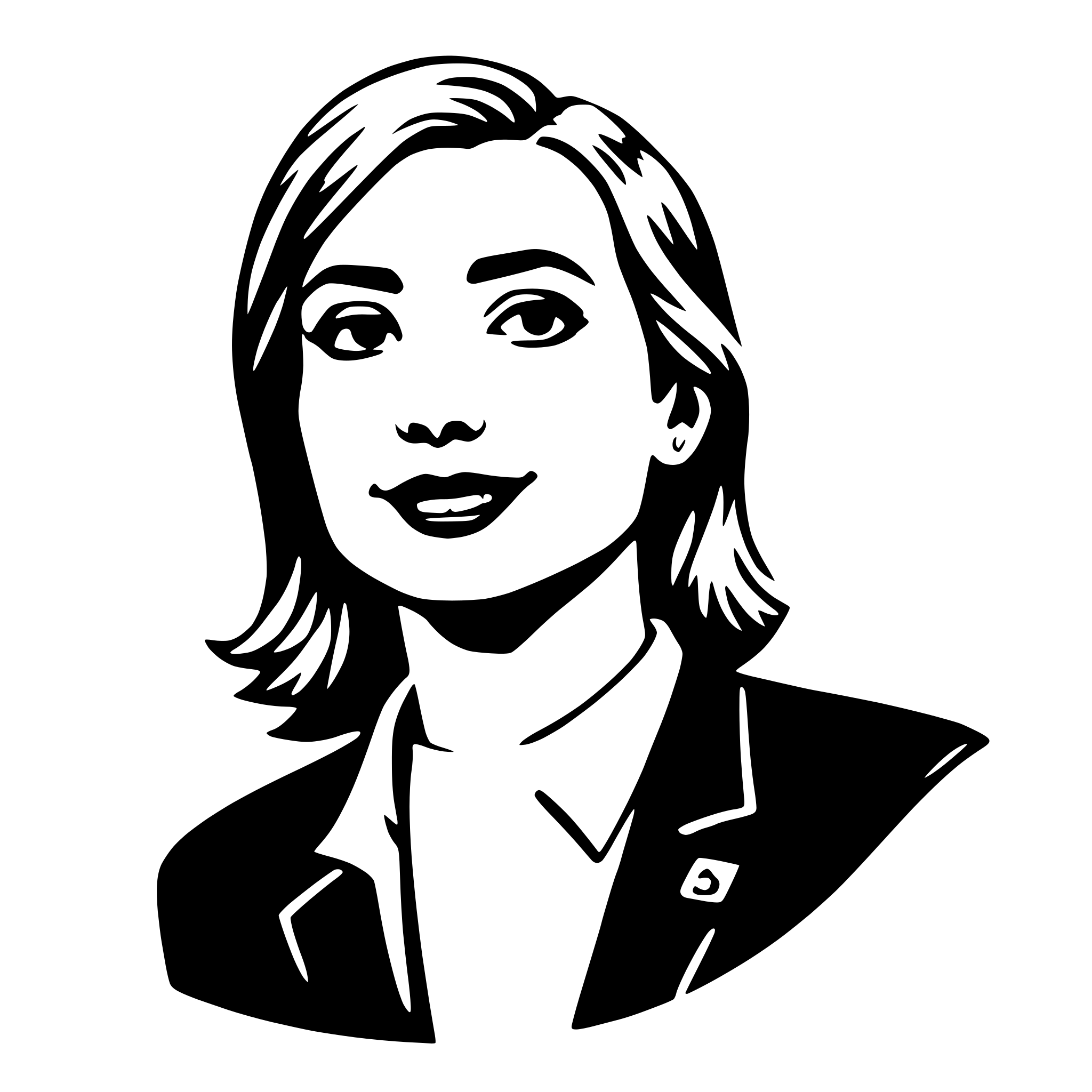 AI-generated SVG of a public relations specialist