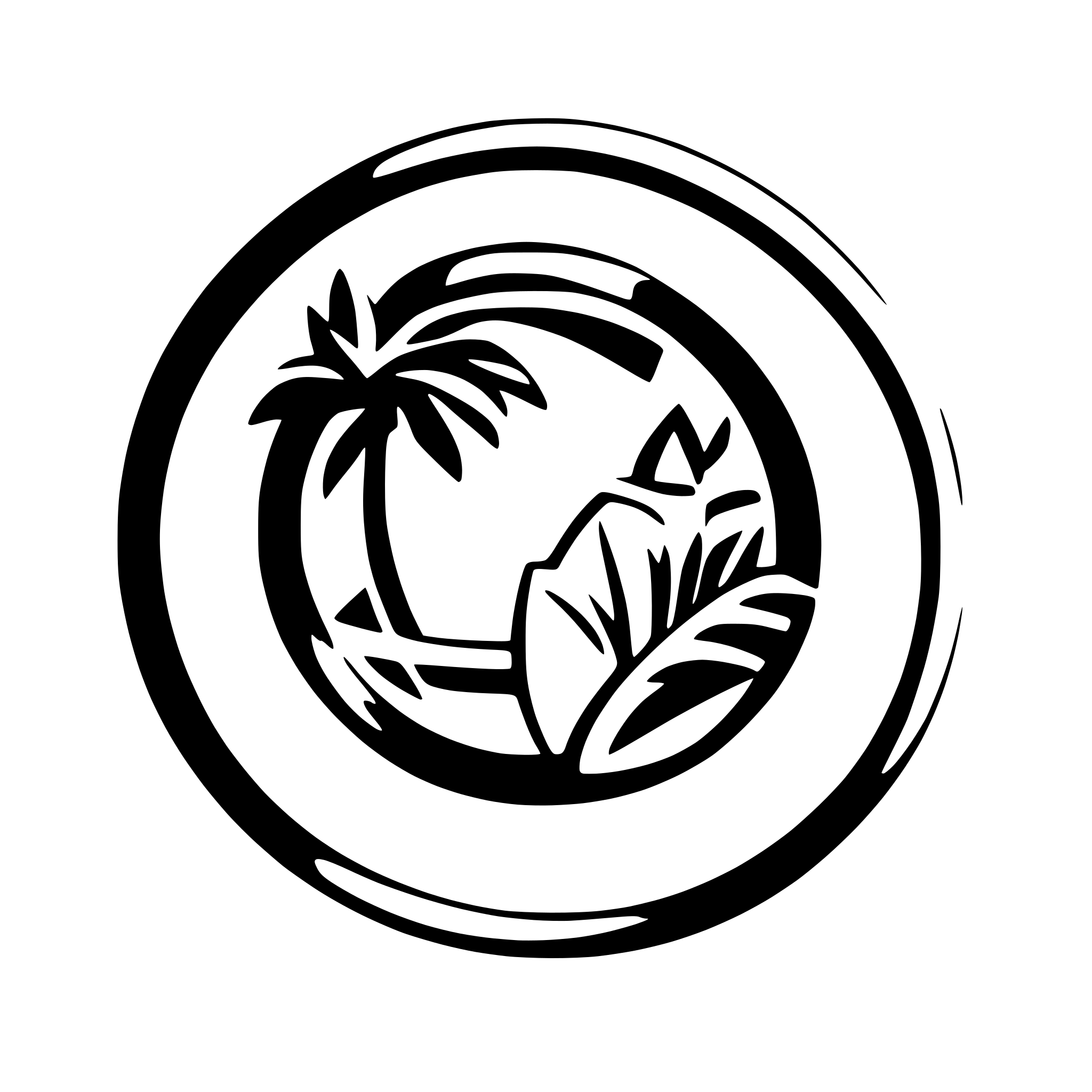 AI-generated SVG of a A circular logo of a hawaiian themed backdrop with a check in the center. This logo is simple meaning little detail and in black and whites