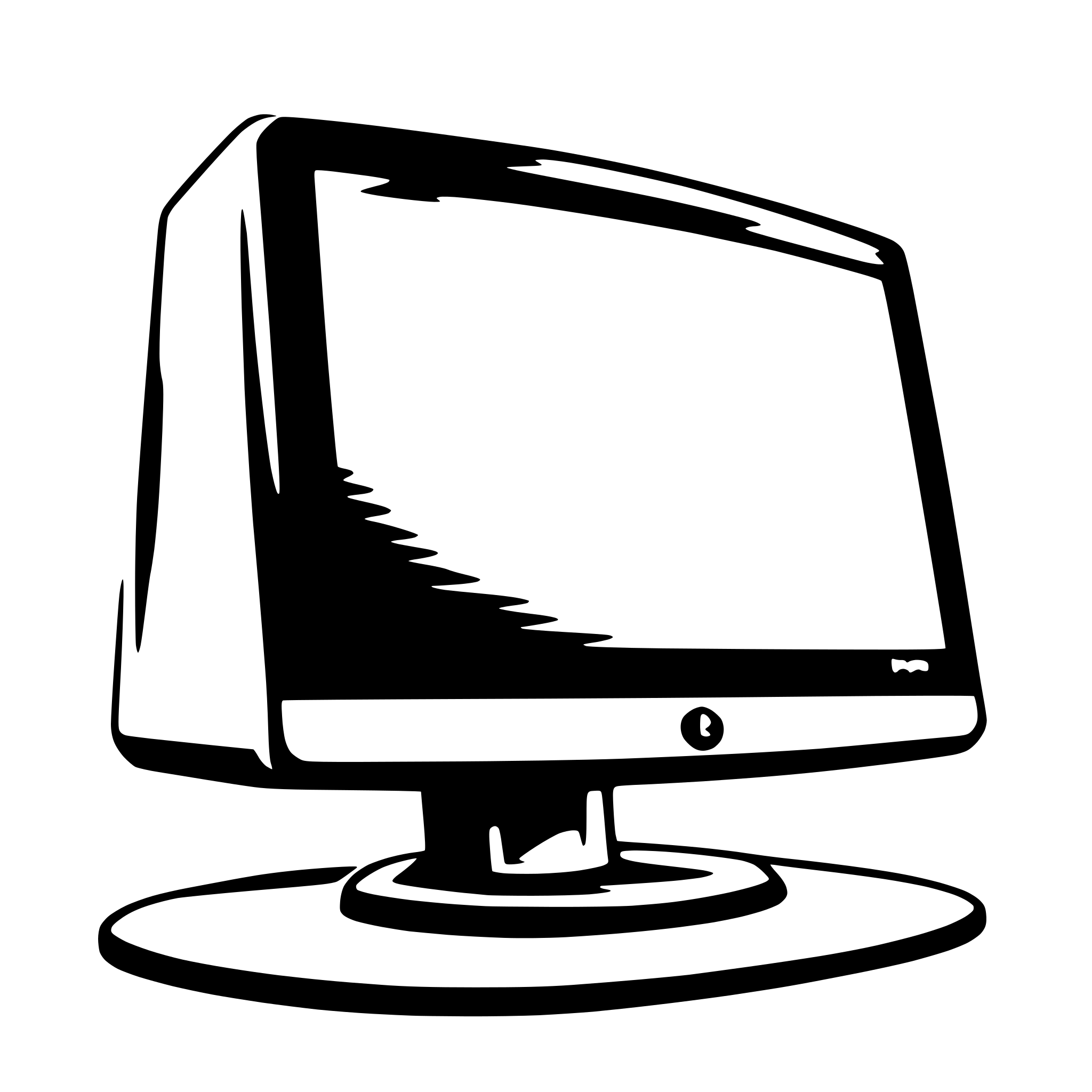 AI-generated SVG of 'computer monitor'
