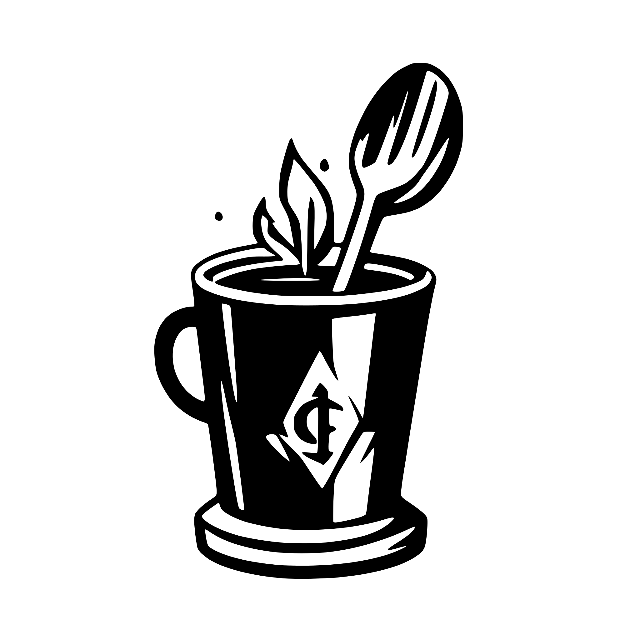 AI-generated SVG of a give me a logo that has the text Grimdark Mark. incorporated paint brush and water pot