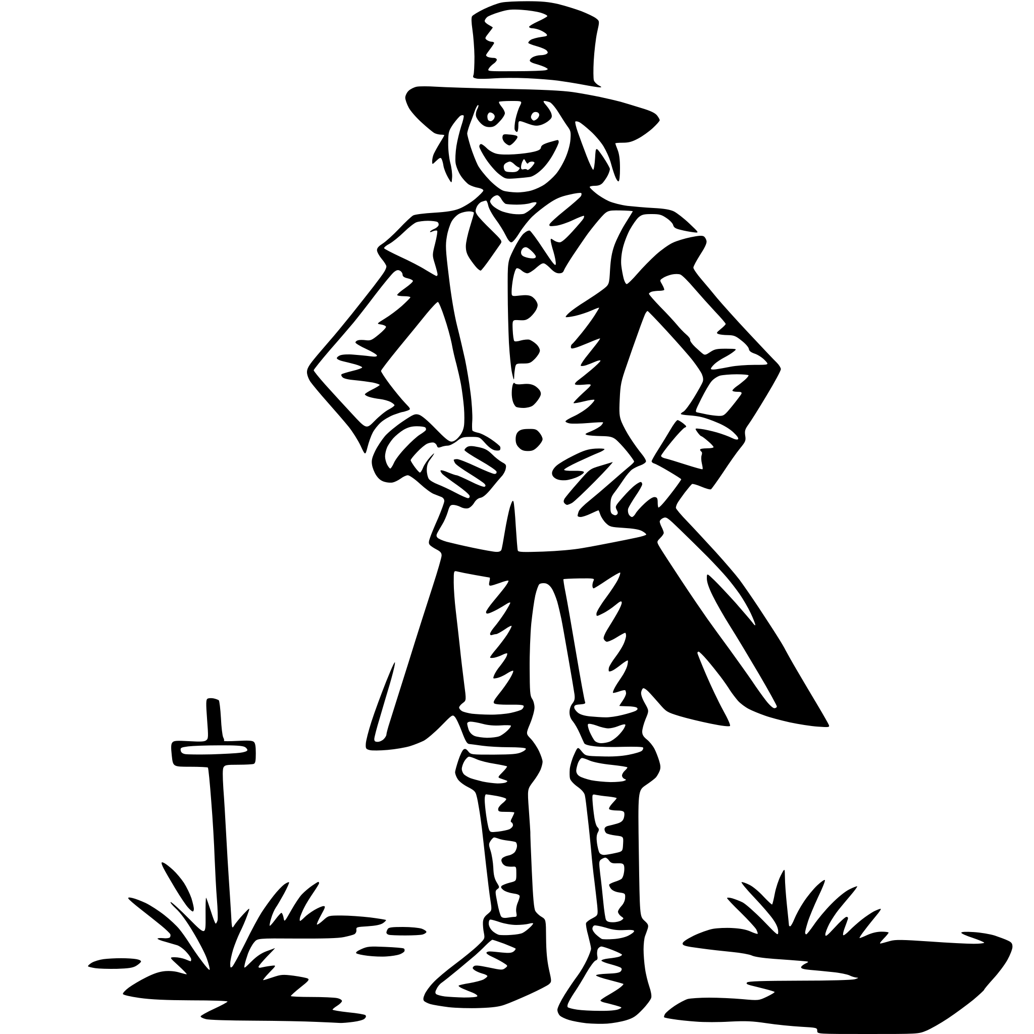 AI-generated SVG of 'scarecrow'