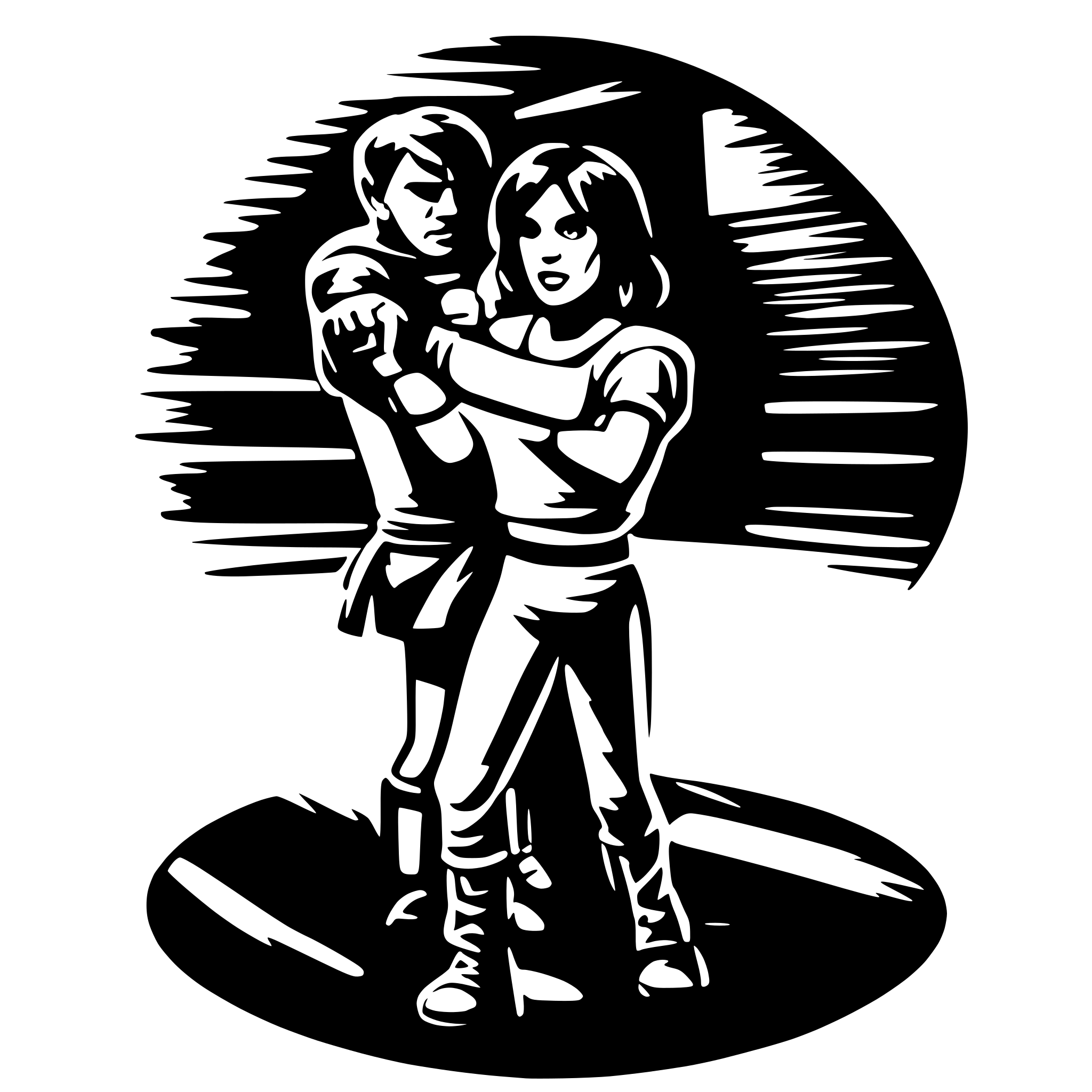 AI-generated SVG of 'krav maga'