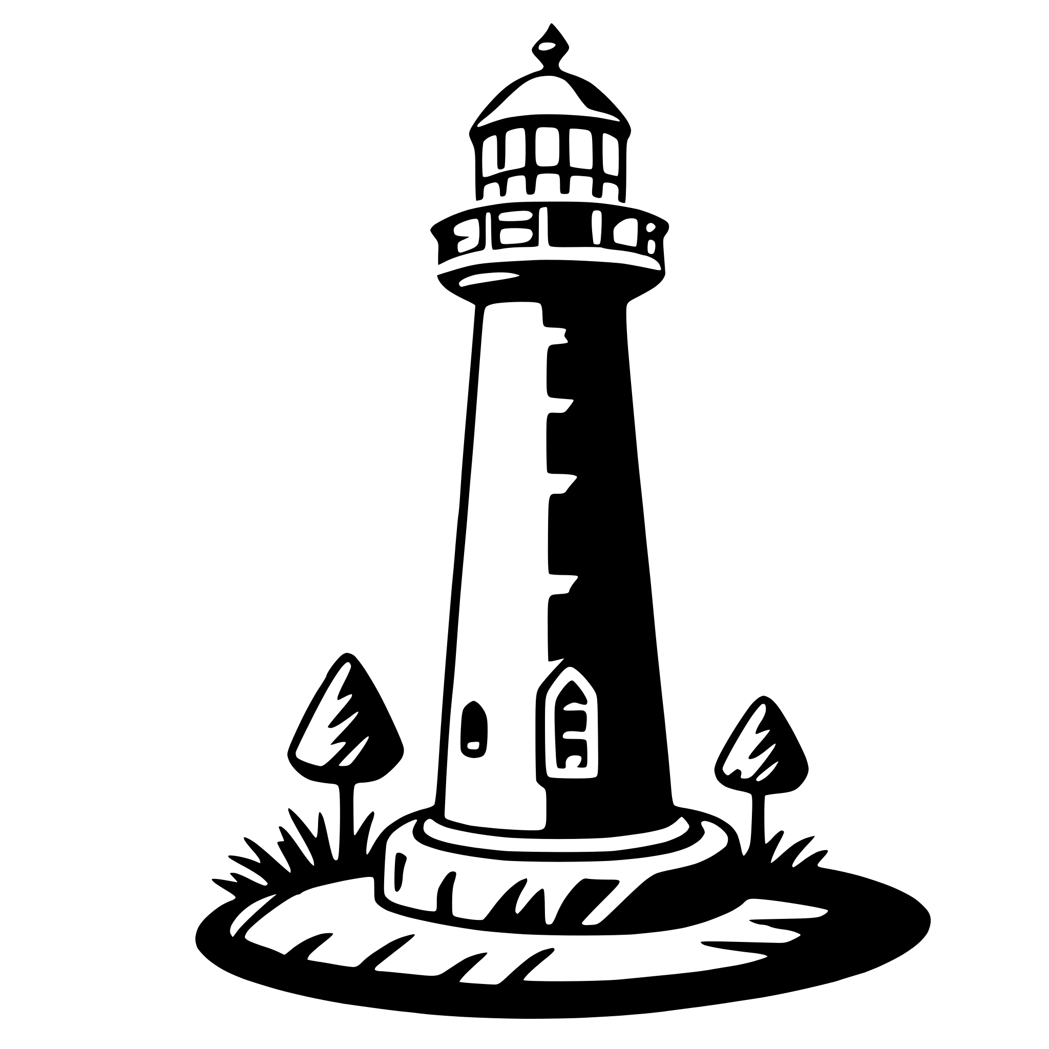 AI-generated SVG of a beacon