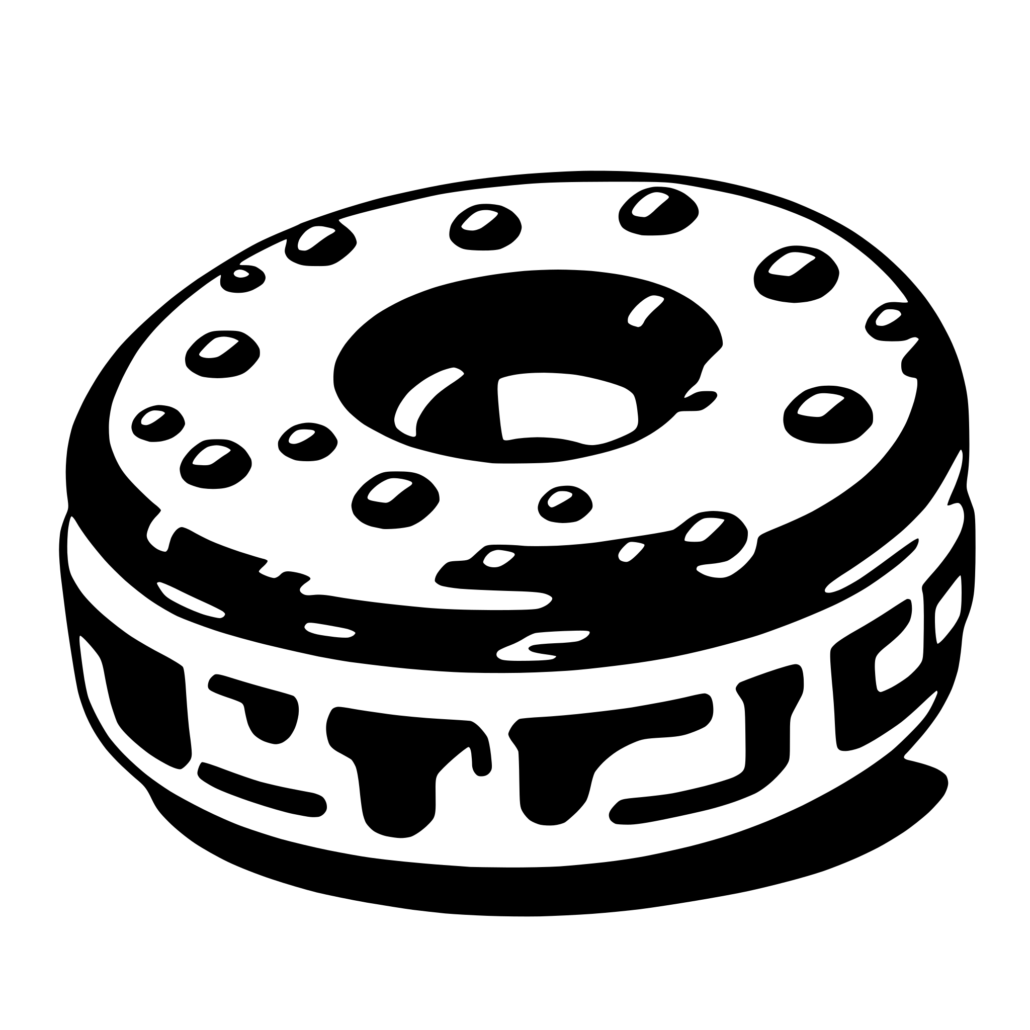 AI-generated SVG of 'donut'