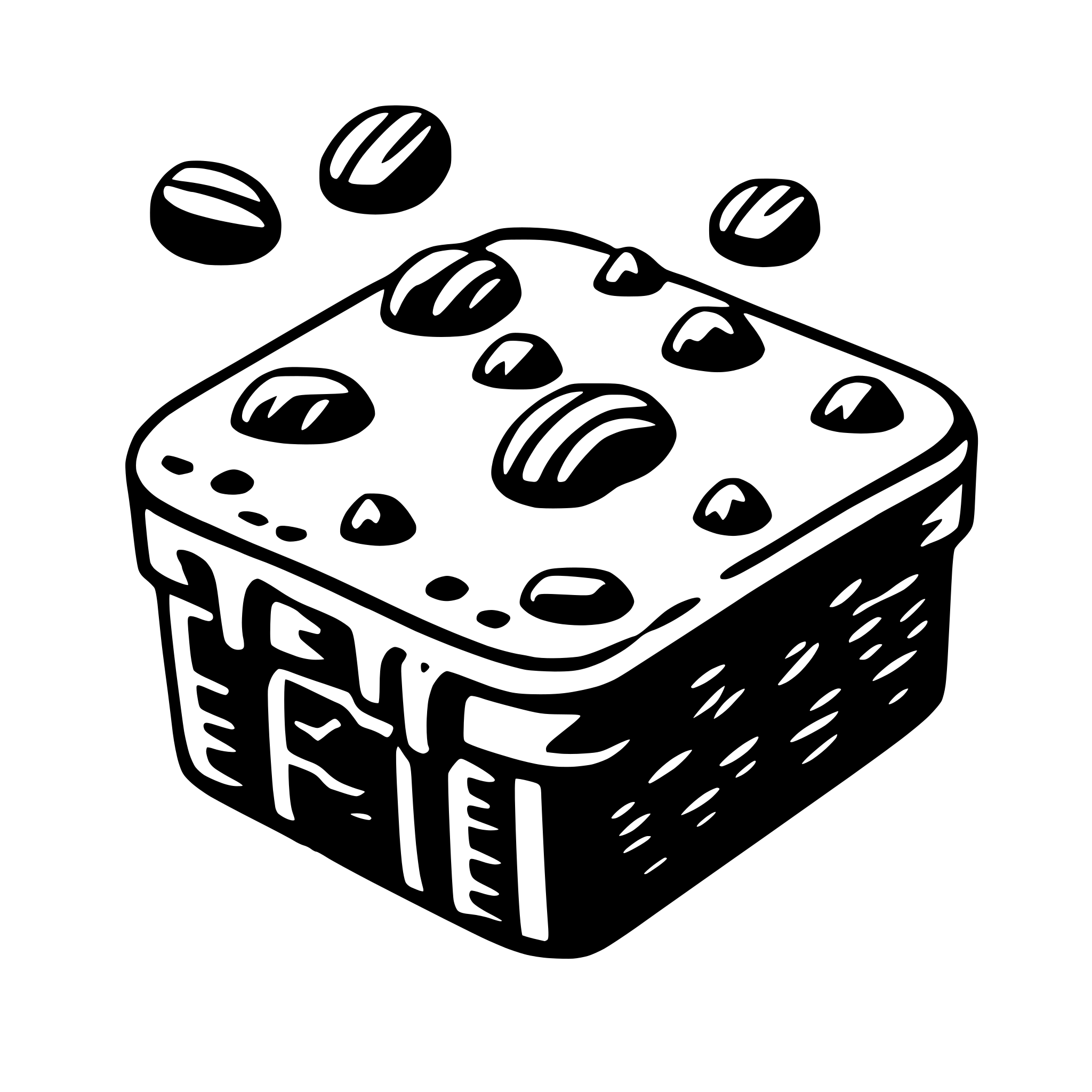 AI-generated SVG of 'brownie'