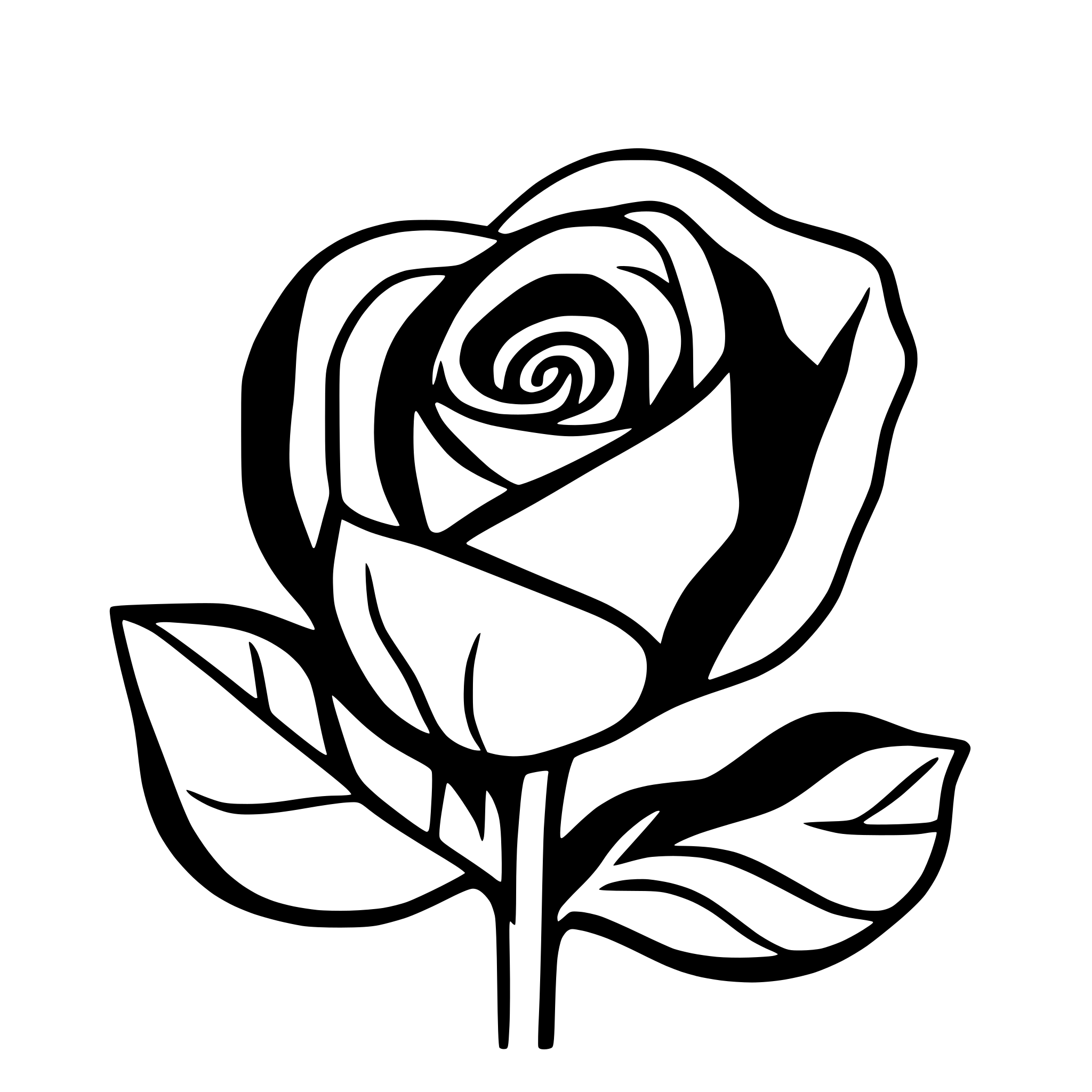 AI-generated SVG of 'rose petals illustration'