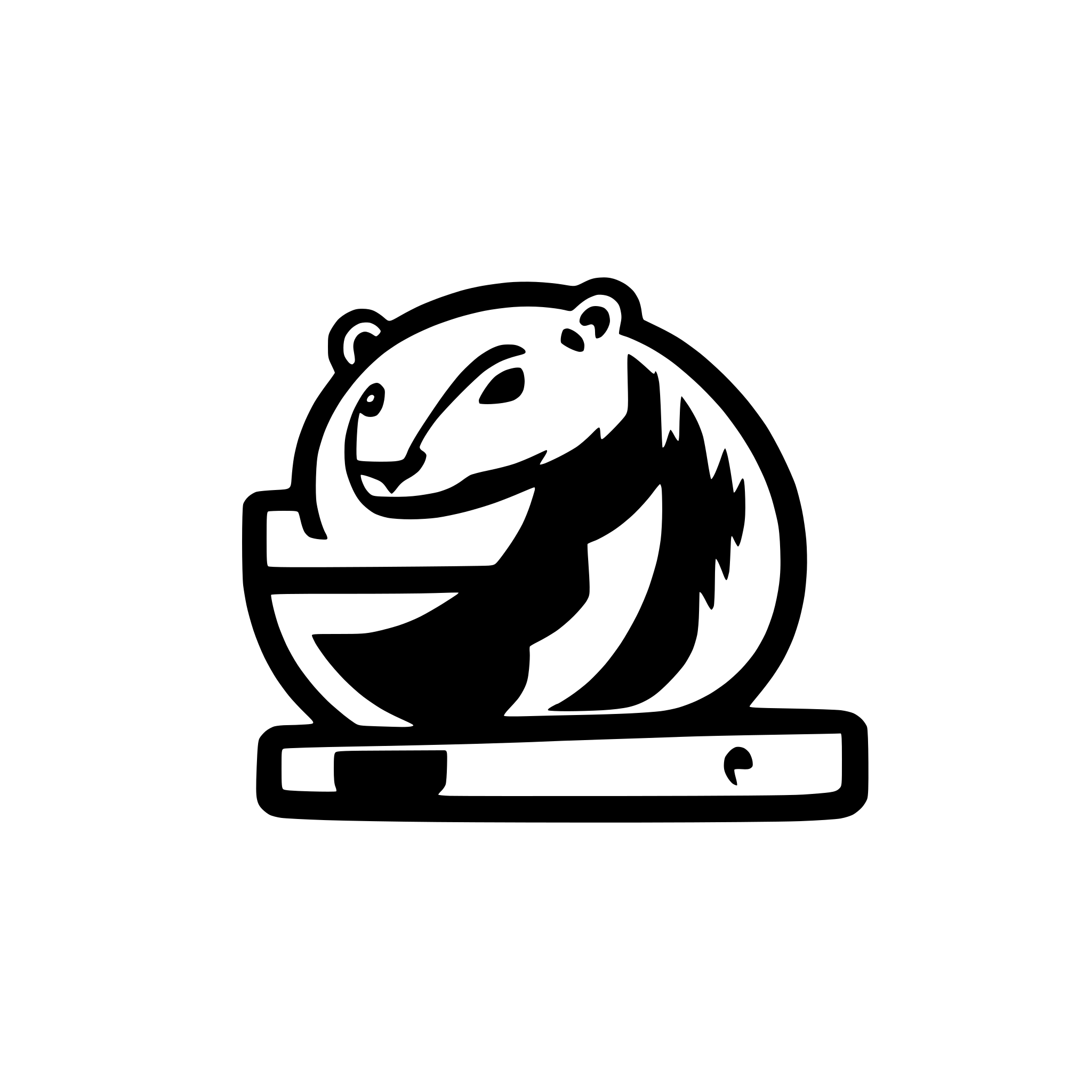 AI-generated SVG of a "A minimalist vector logo of a beaver in side view, showing only its body from the stomach down. The design should be extremely simple, using only a few geometric shapes such as circles, ovals, rectangles, and triangles. The tail should be a flat oval or rectangle, and the legs should be represented by basic shapes. The style should be highly abstract, clean, and modern, similar to the simplicity of the PostHog logo. The design must be monochrome, without shading or extra details, making it idea
