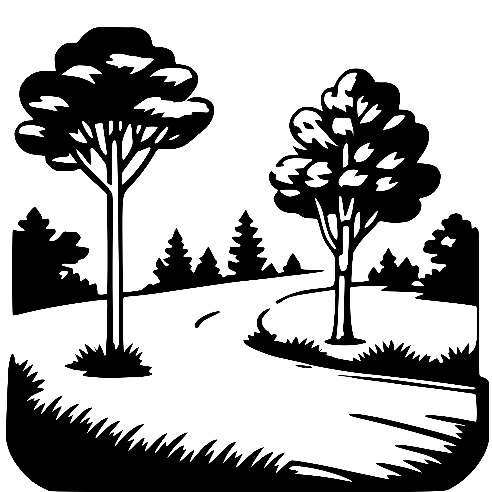 AI-generated SVG of a nature preserve