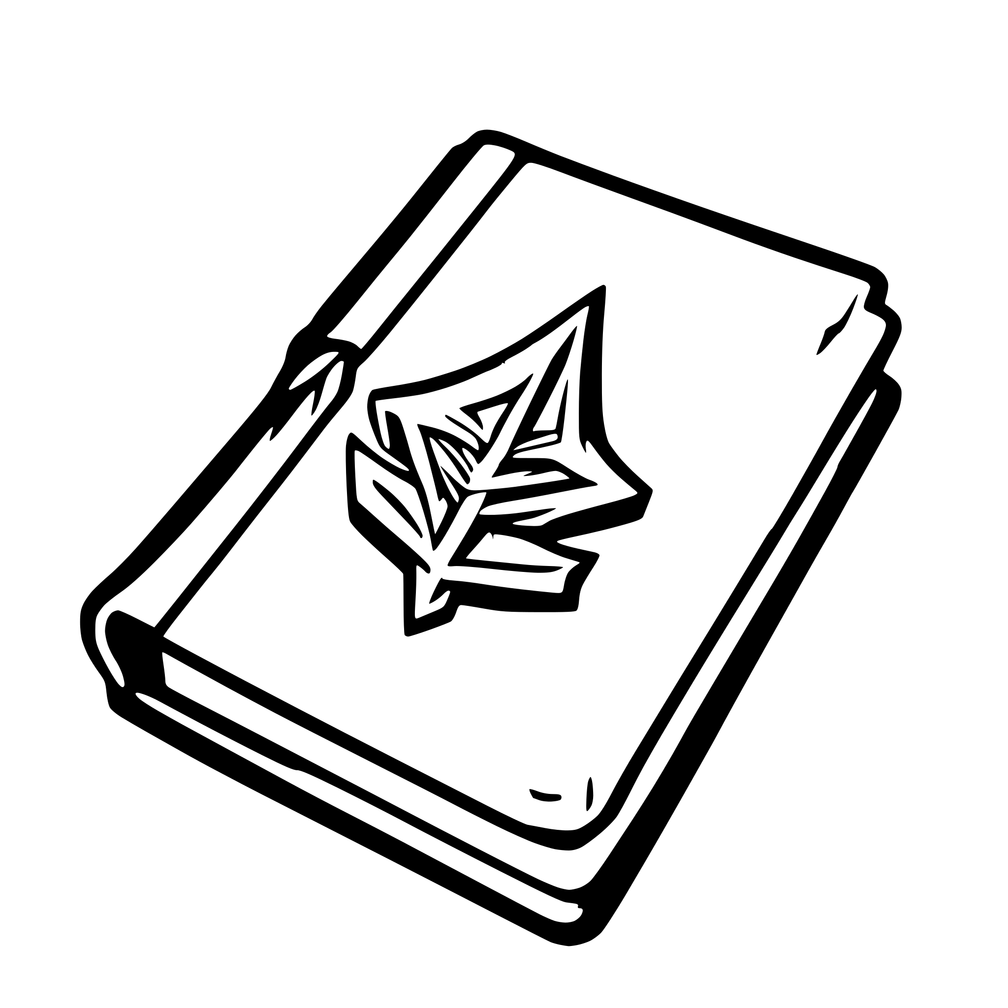 AI-generated SVG of 'warhammer grimdark opened book'