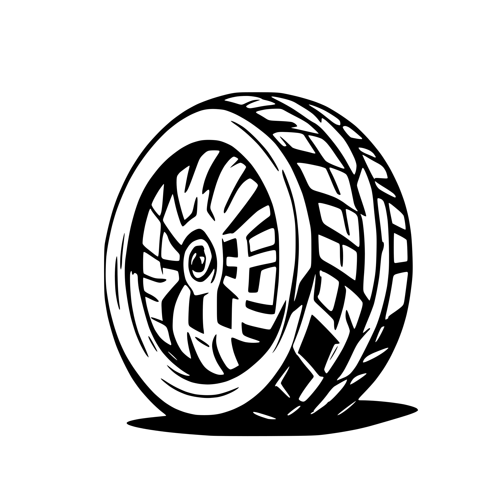 AI-generated SVG of 'tire track'