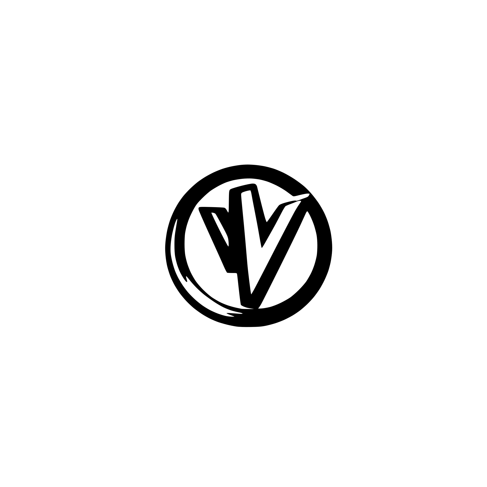 AI-generated SVG of a large letter V