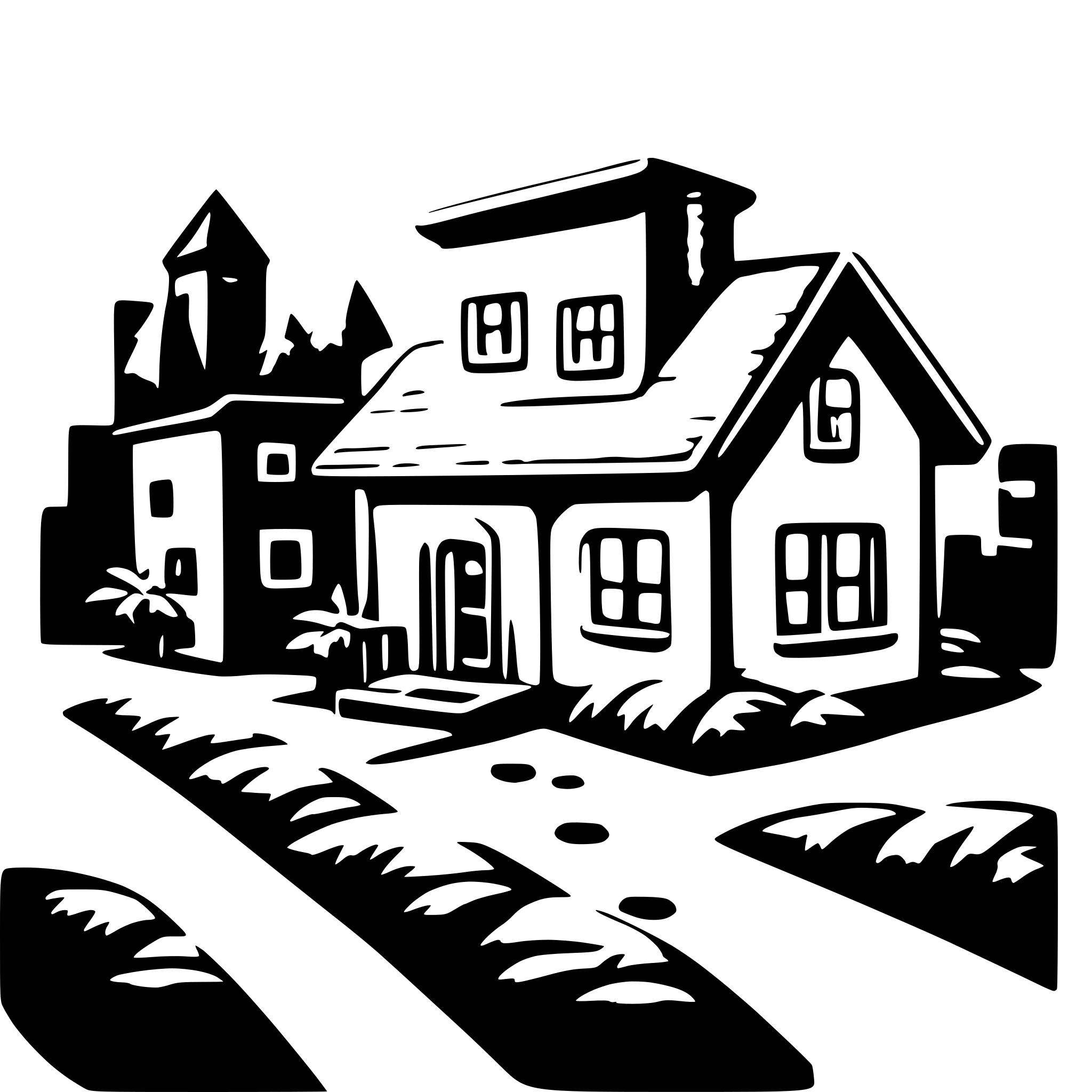 AI-generated SVG of 'houses and money'