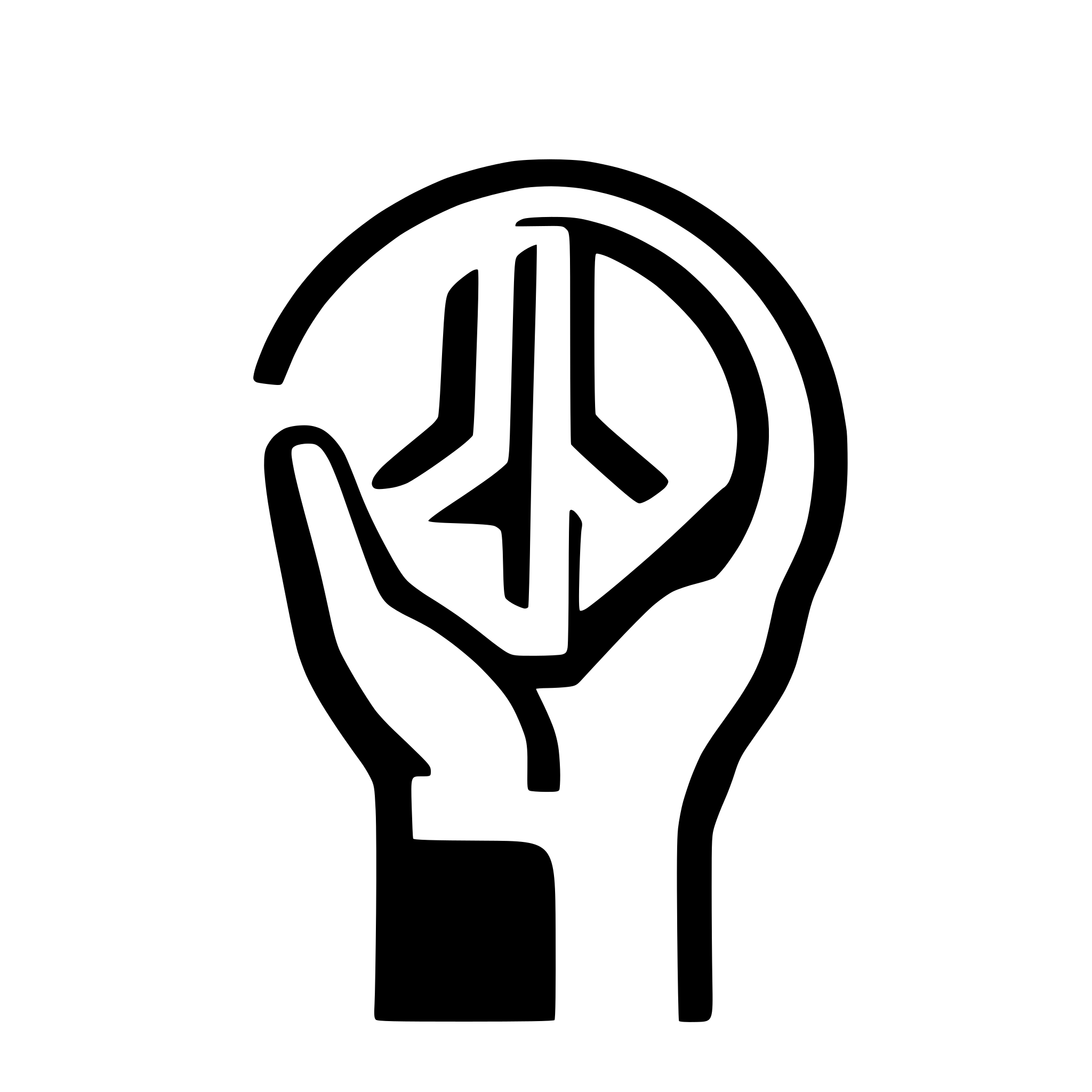 AI-generated SVG of a peace in protest