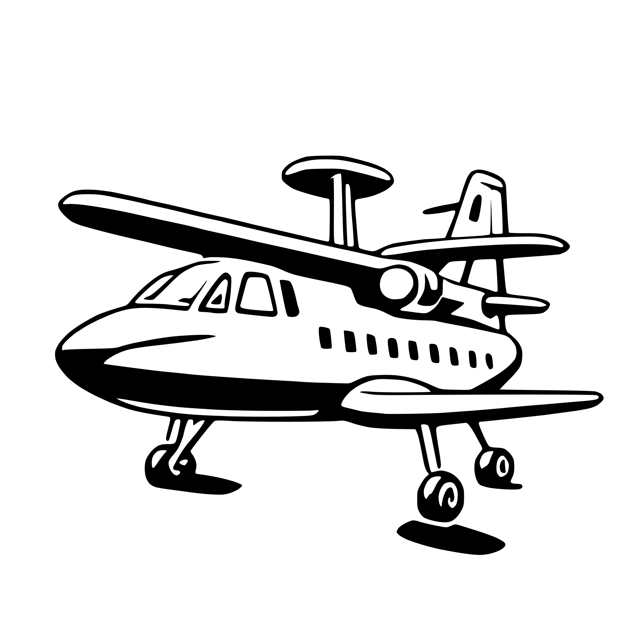 AI-generated SVG of 'multi-engine plane'