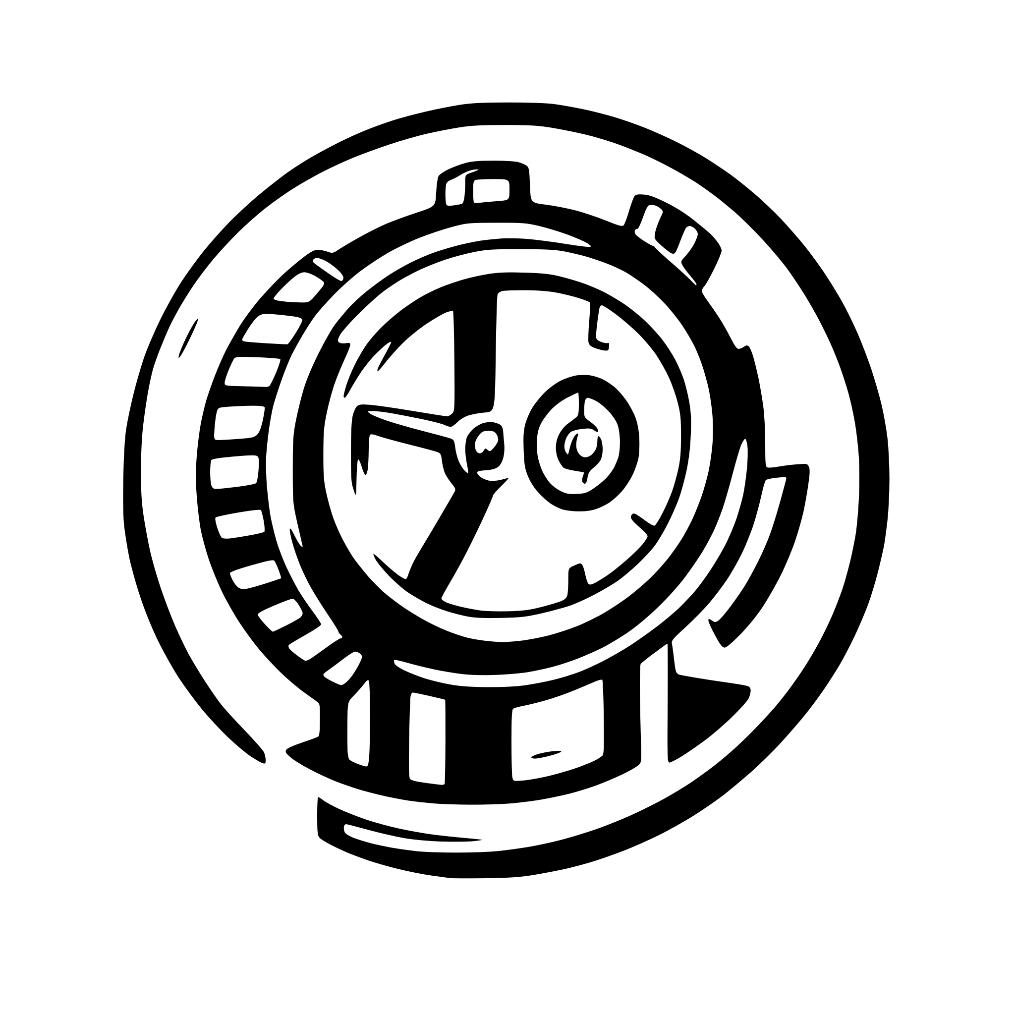 AI-generated SVG of 'basic mech and time logo'