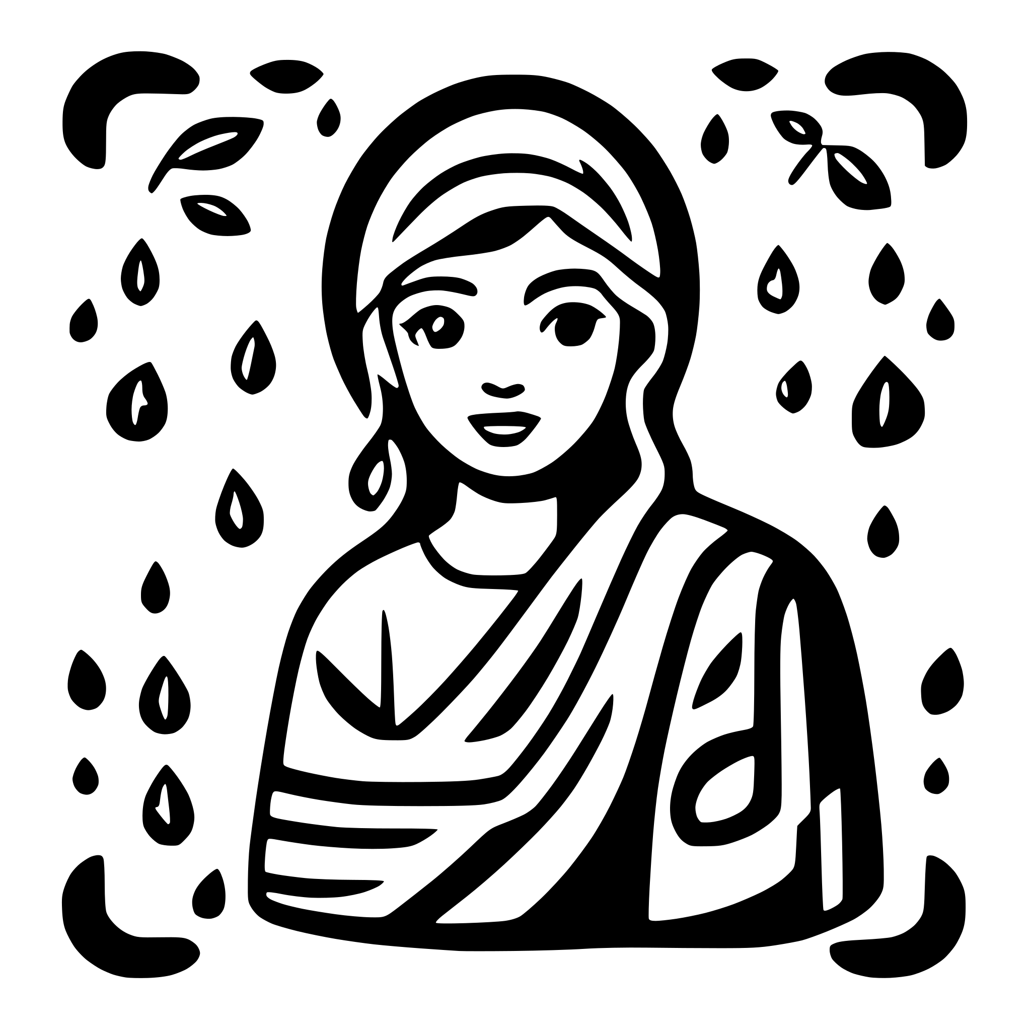 AI-generated SVG of a an icon of kuberenets