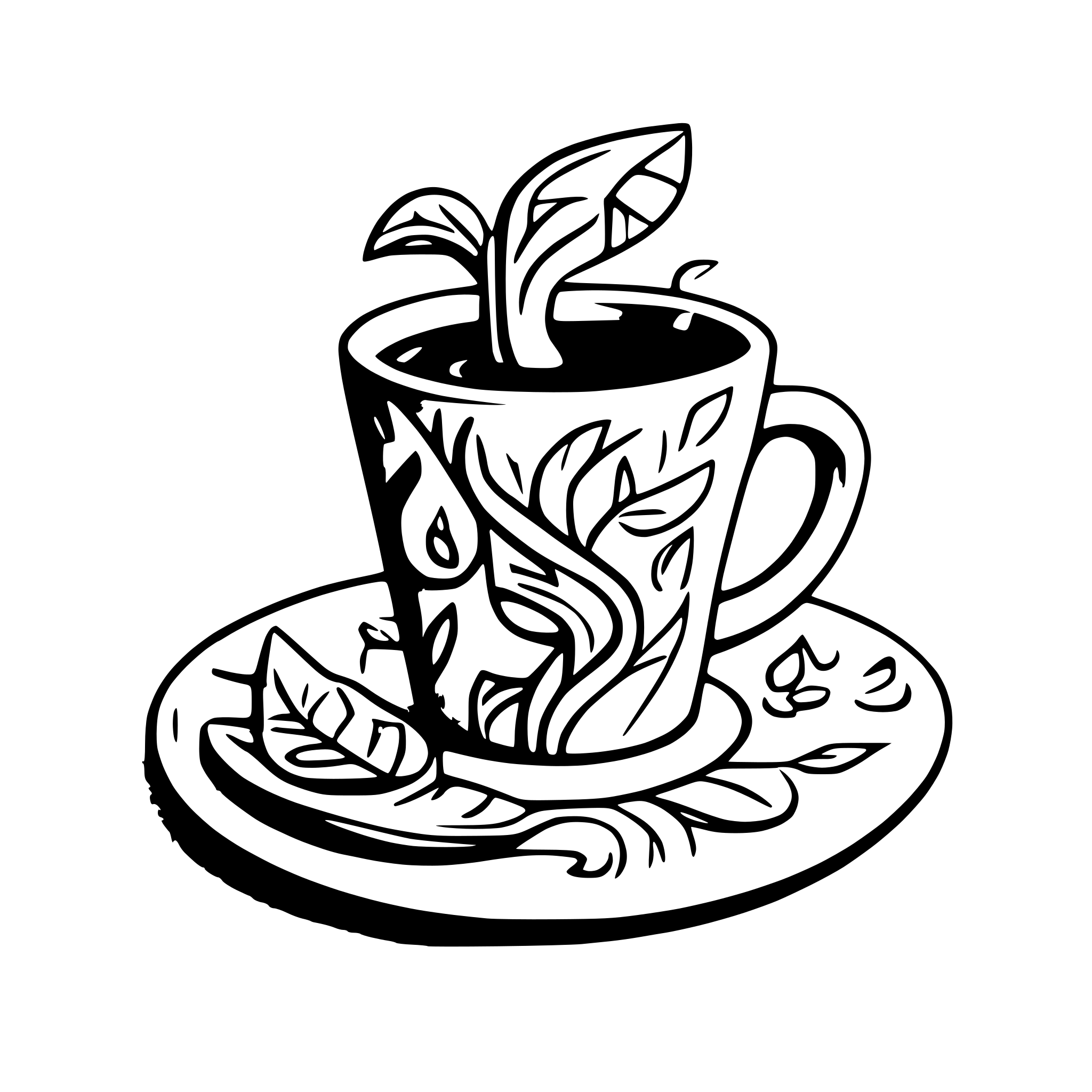 AI-generated SVG of a Coffe with color