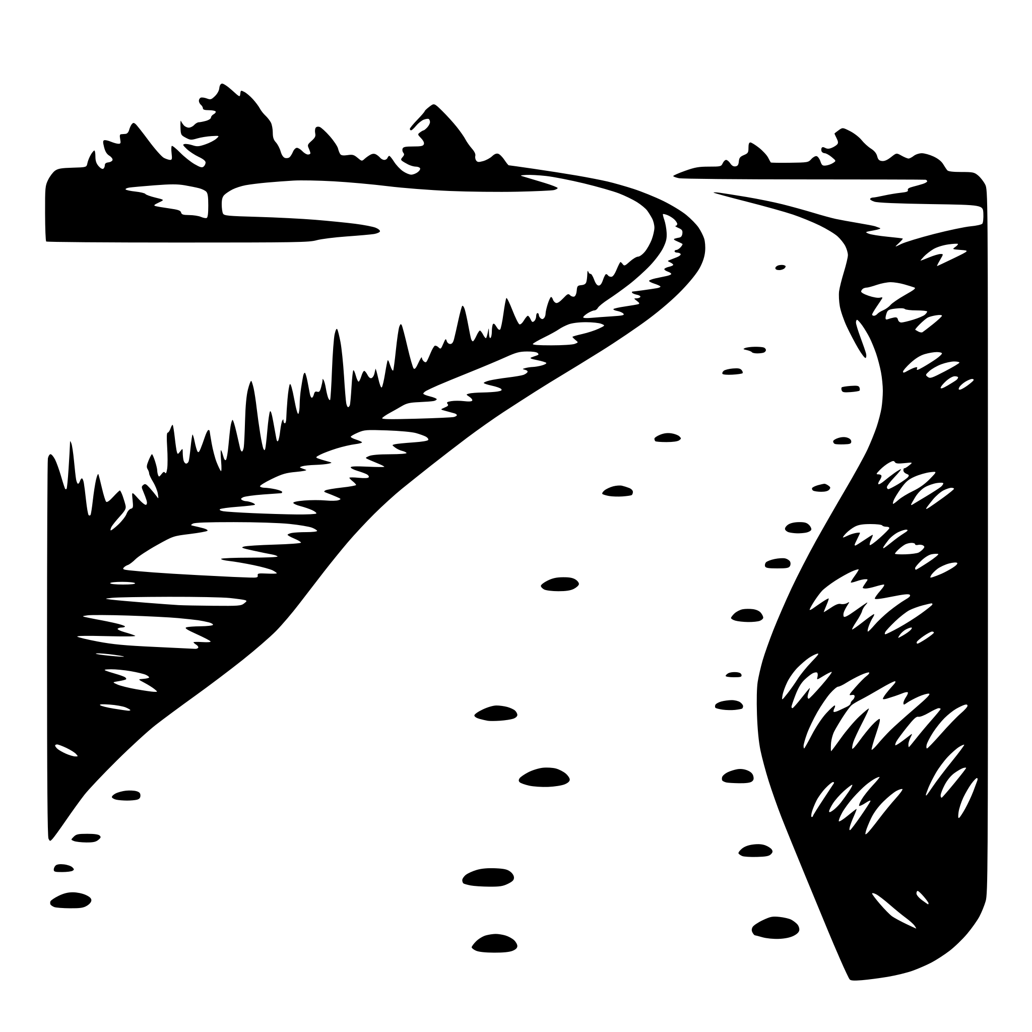 AI-generated SVG of a a path line dotted