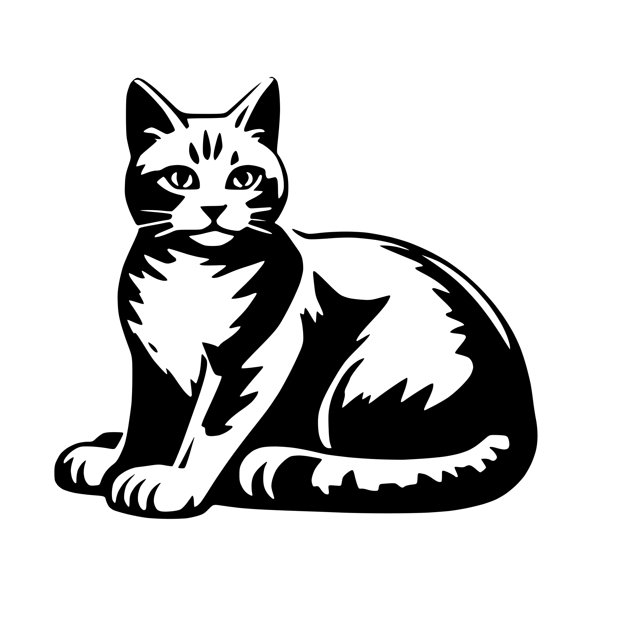 AI-generated SVG of a cat