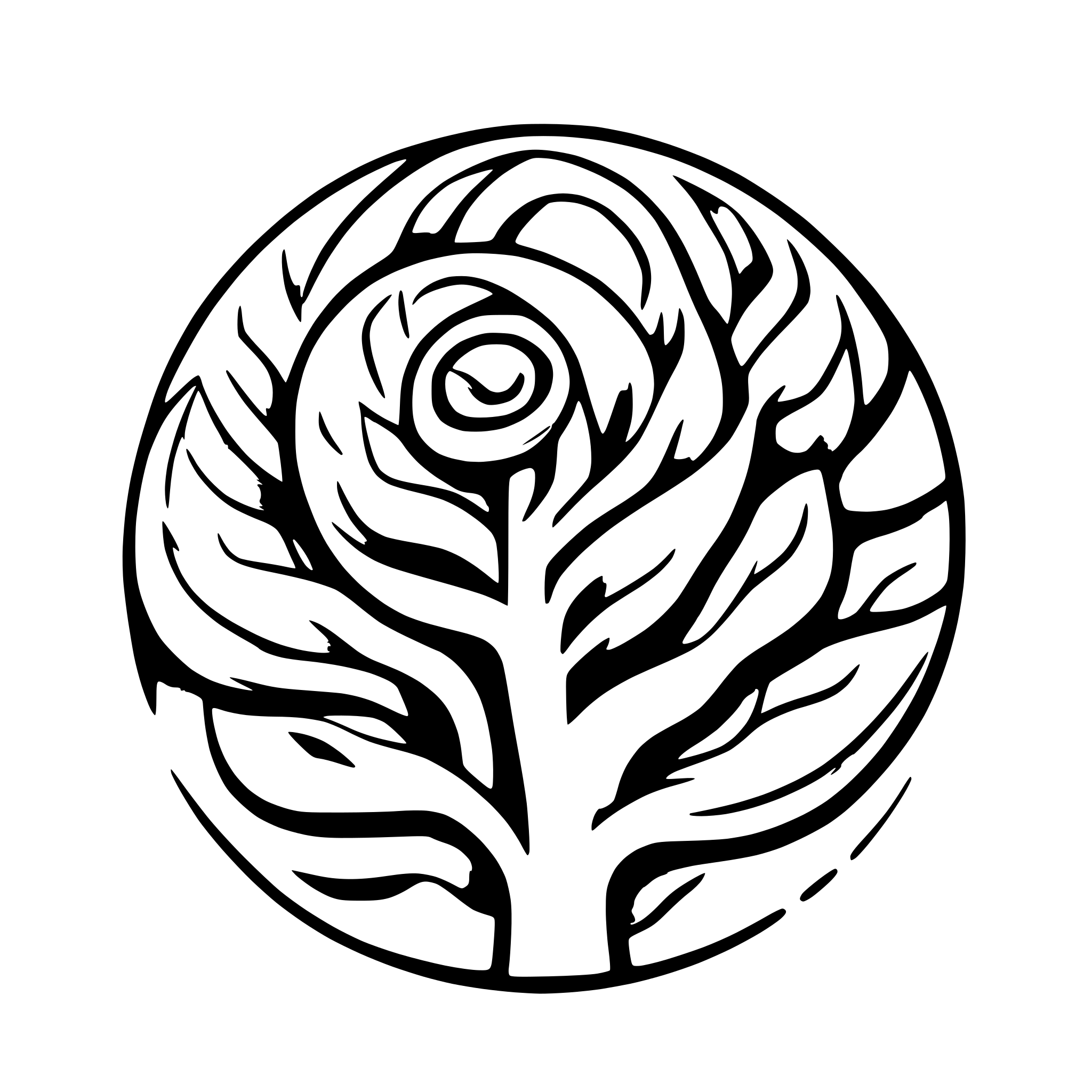 AI-generated SVG of 'kolorowy pingwin'