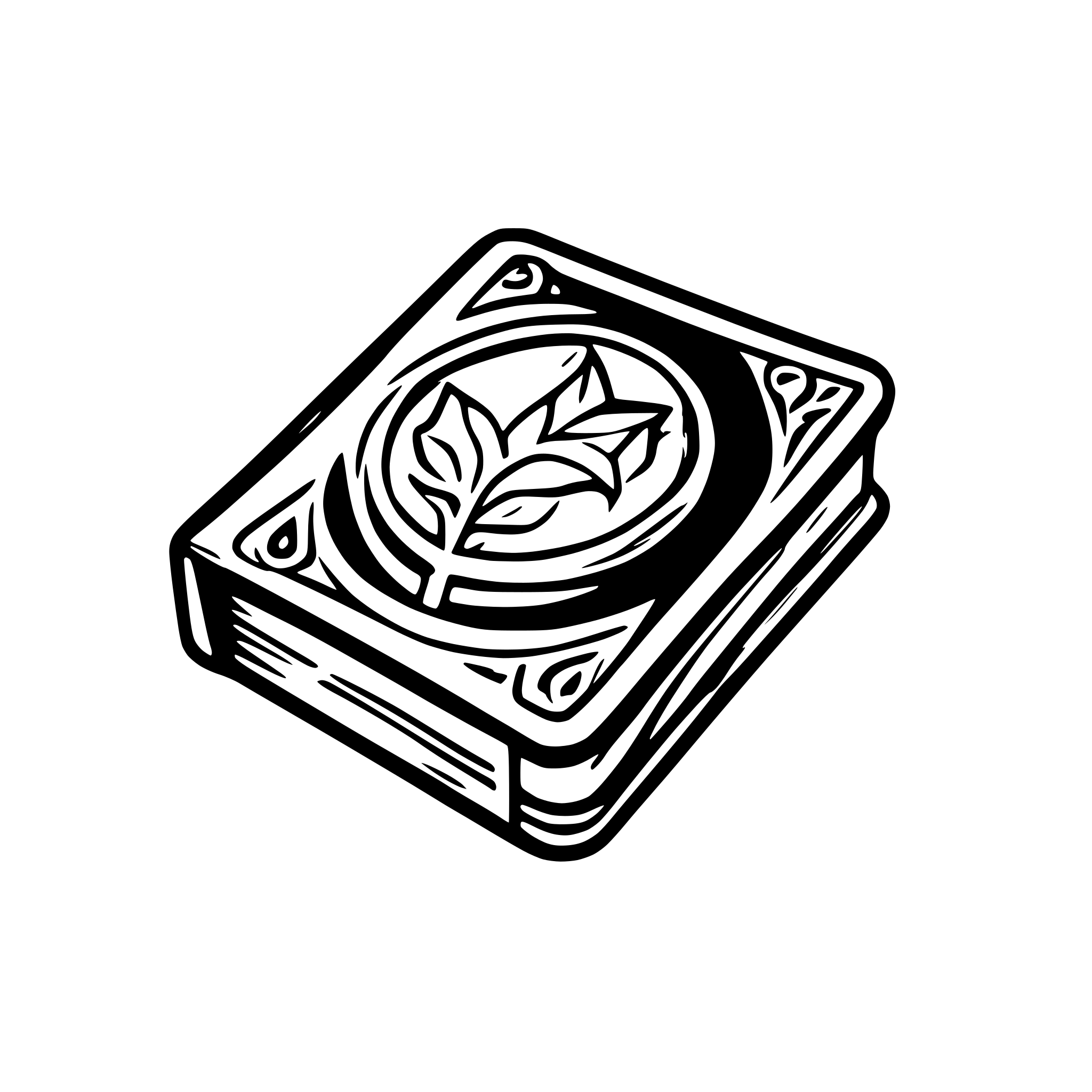 AI-generated SVG of a medieval magic book