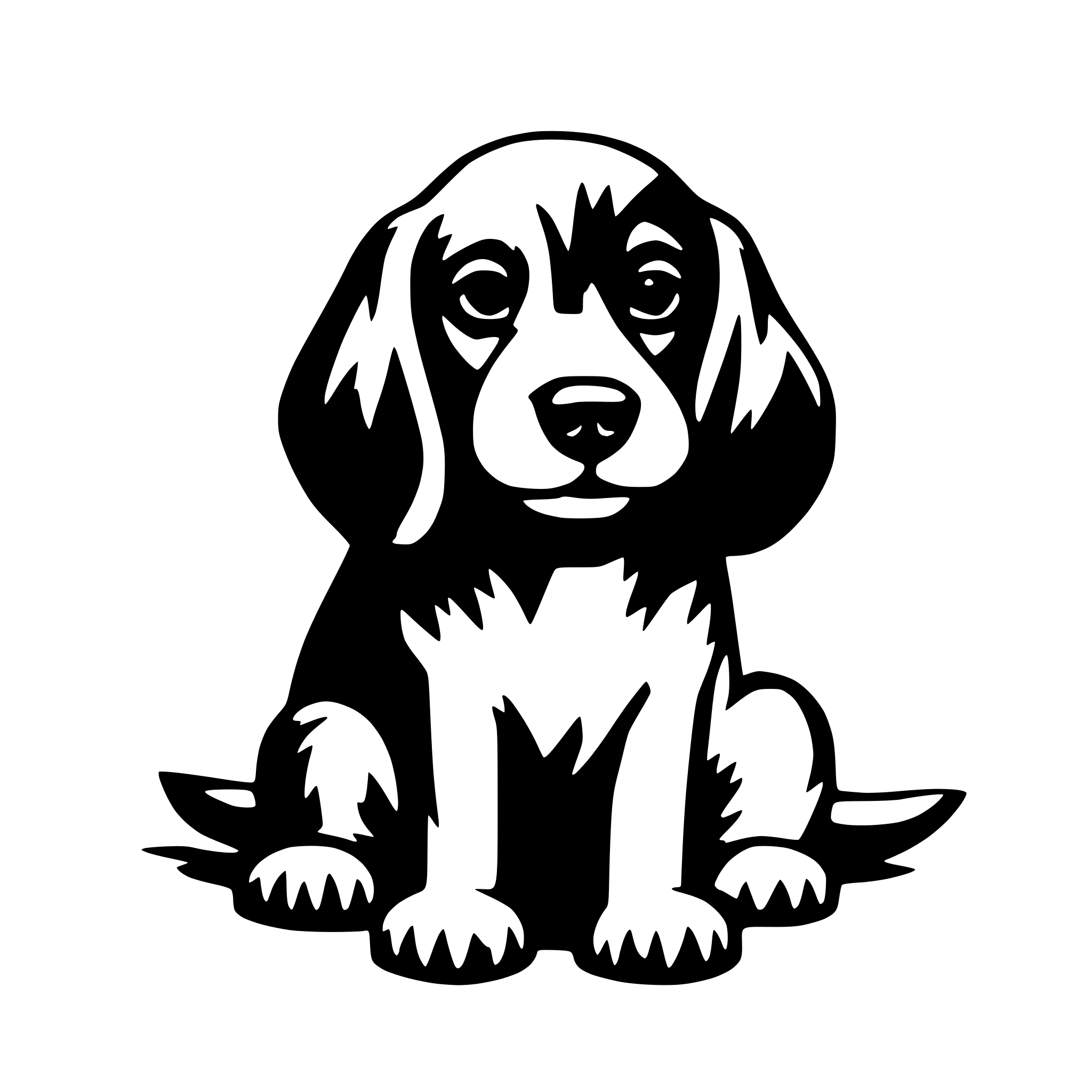 AI-generated SVG of 'cut doggie'
