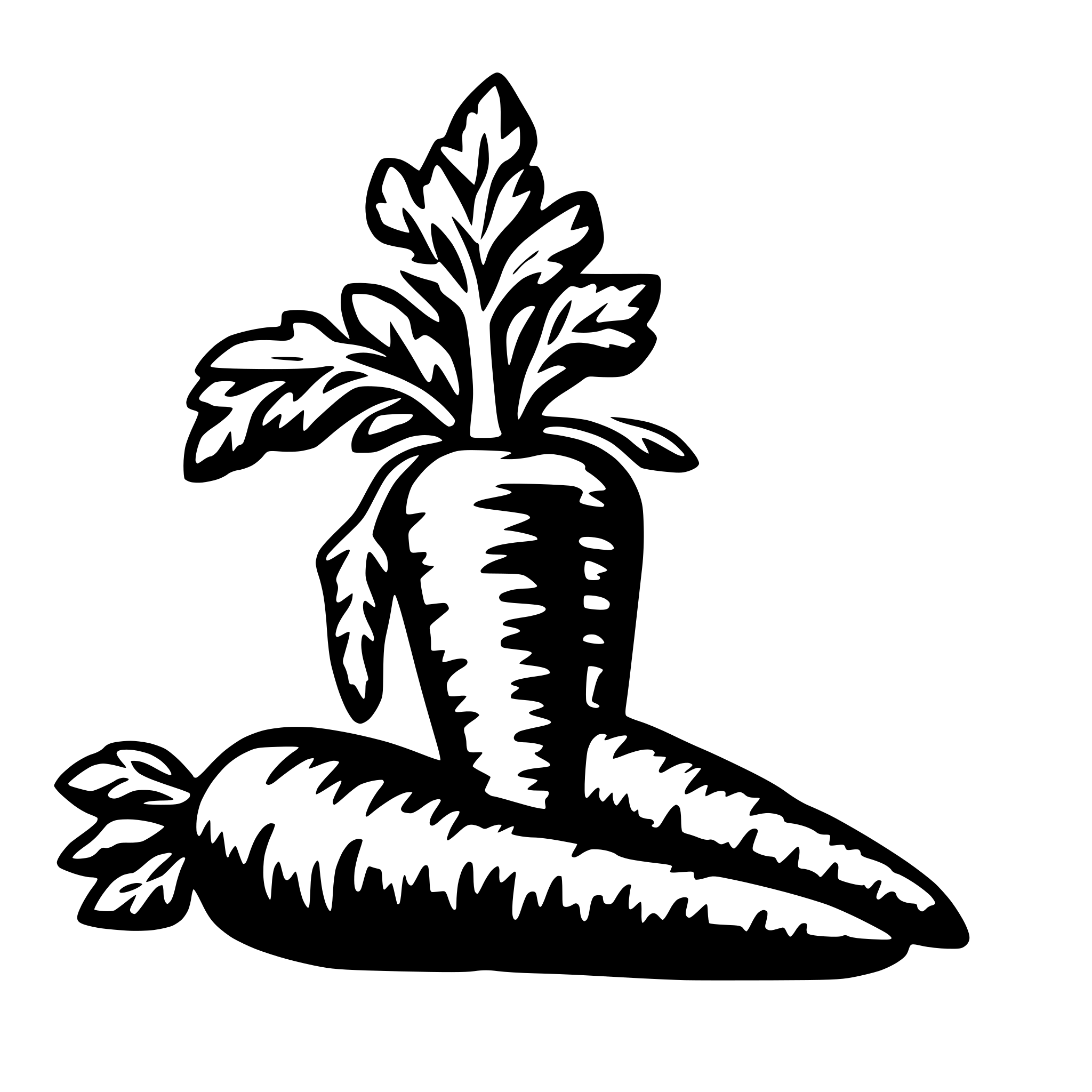 AI-generated SVG of 'carrot stylized'