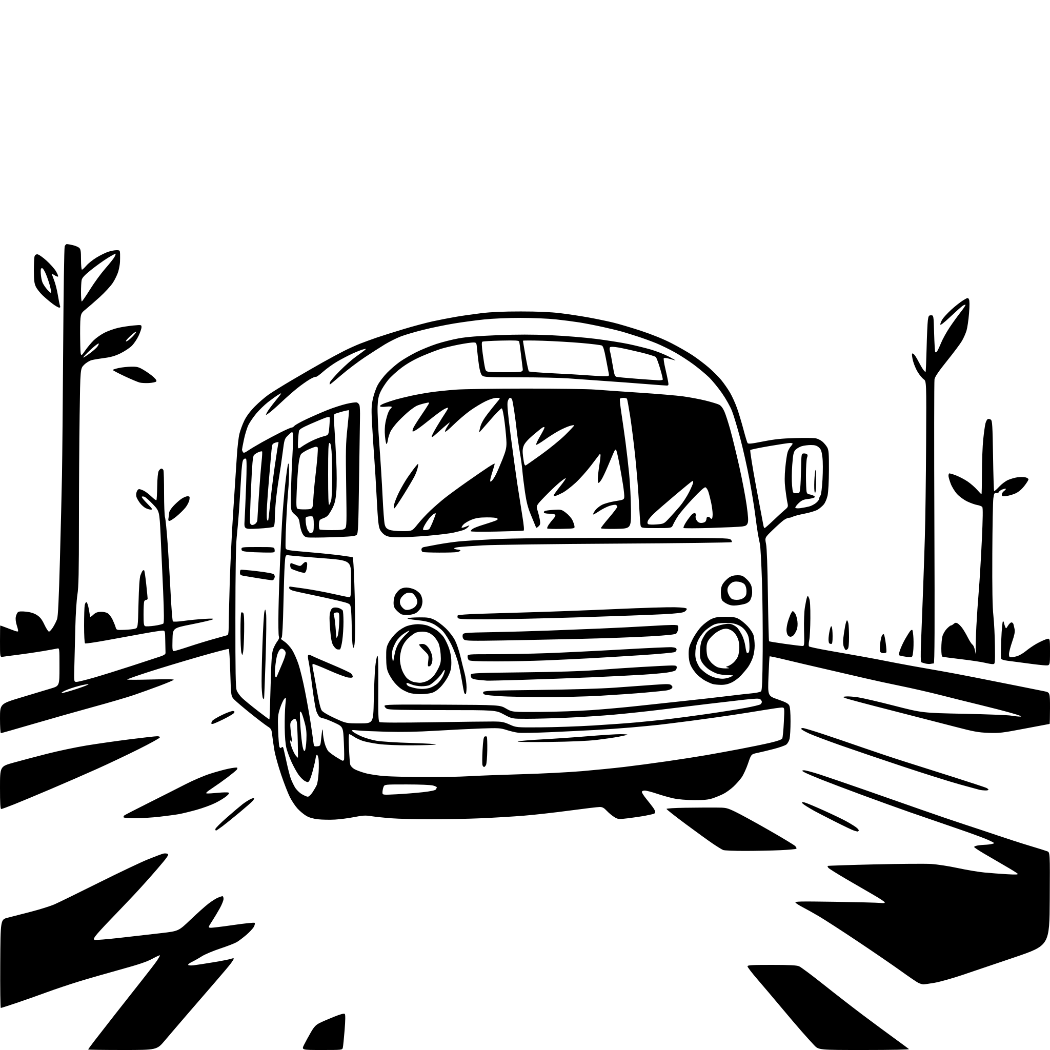 AI-generated SVG of a school bus