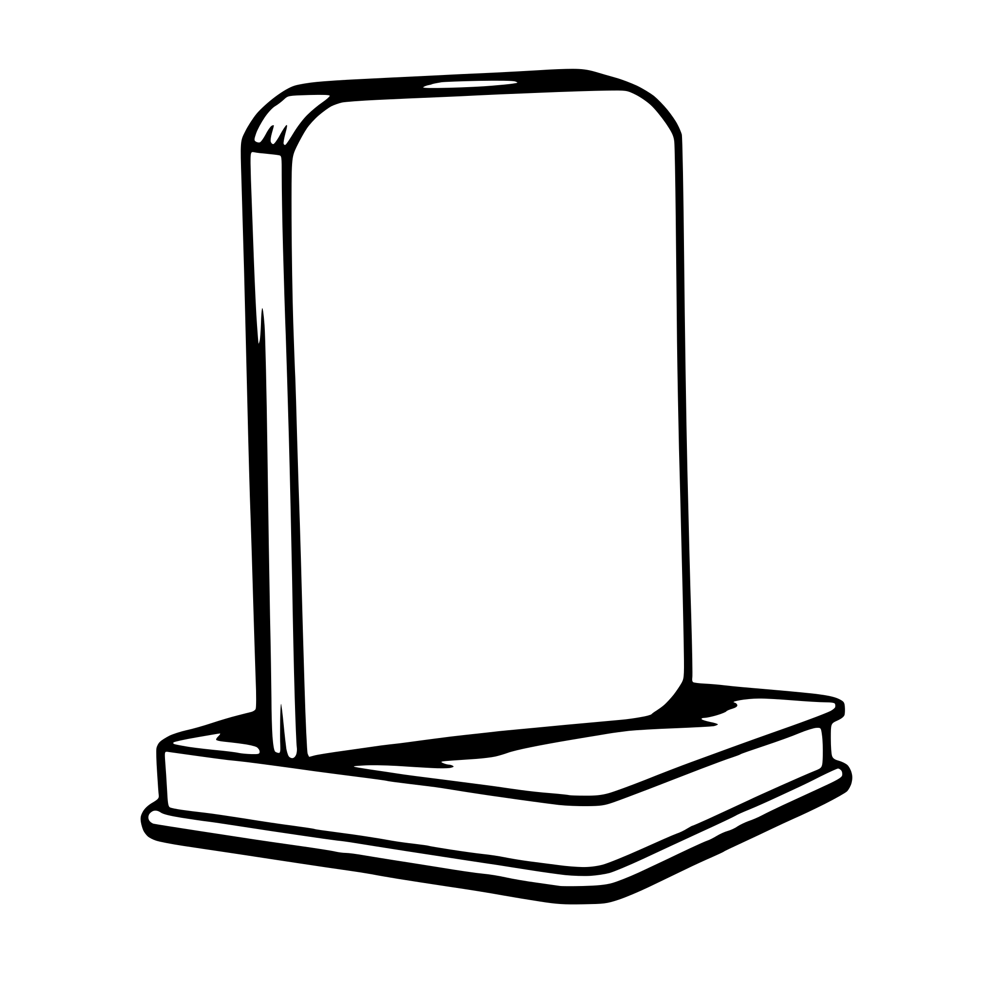 AI-generated SVG of 'notebook'