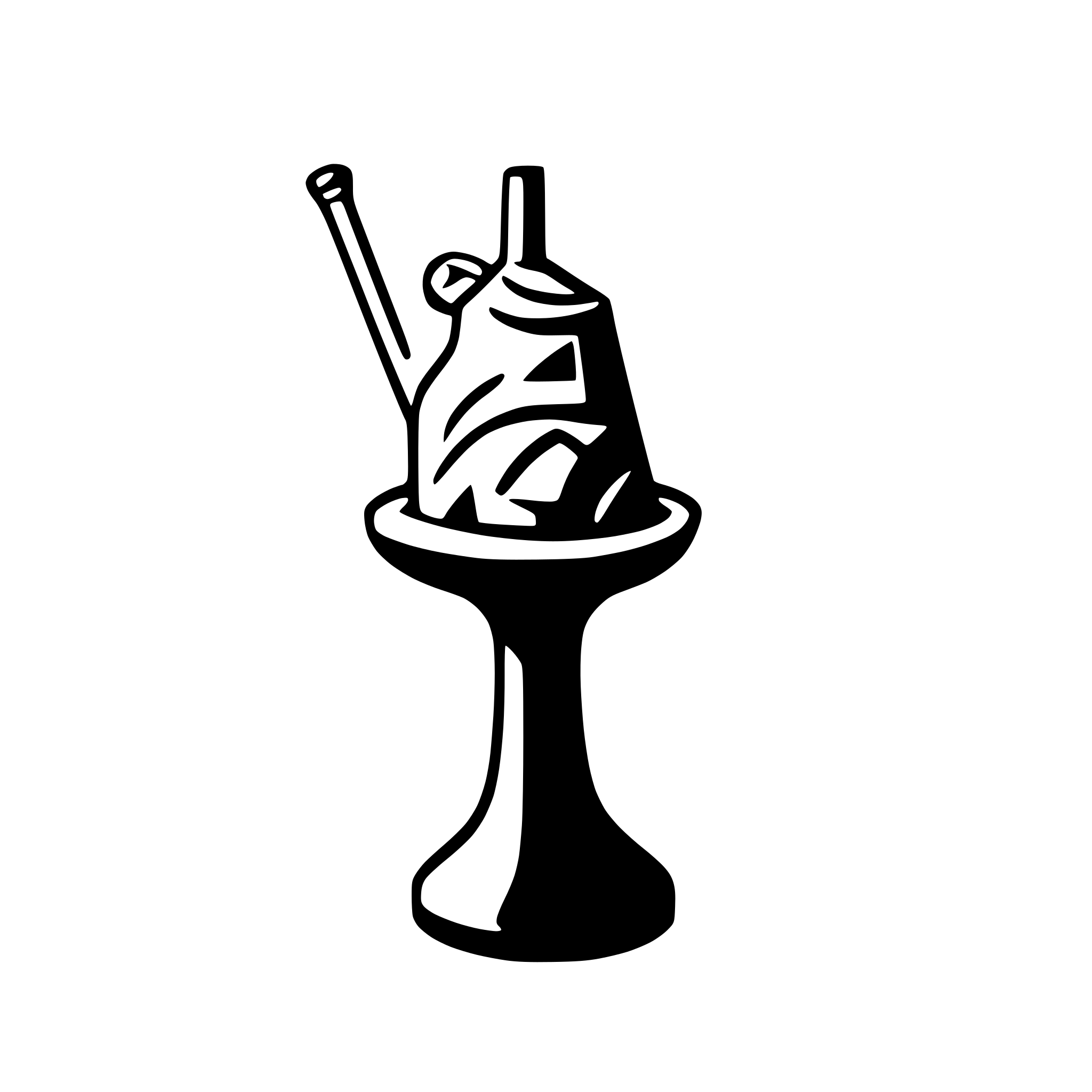 AI-generated SVG of a shisha
