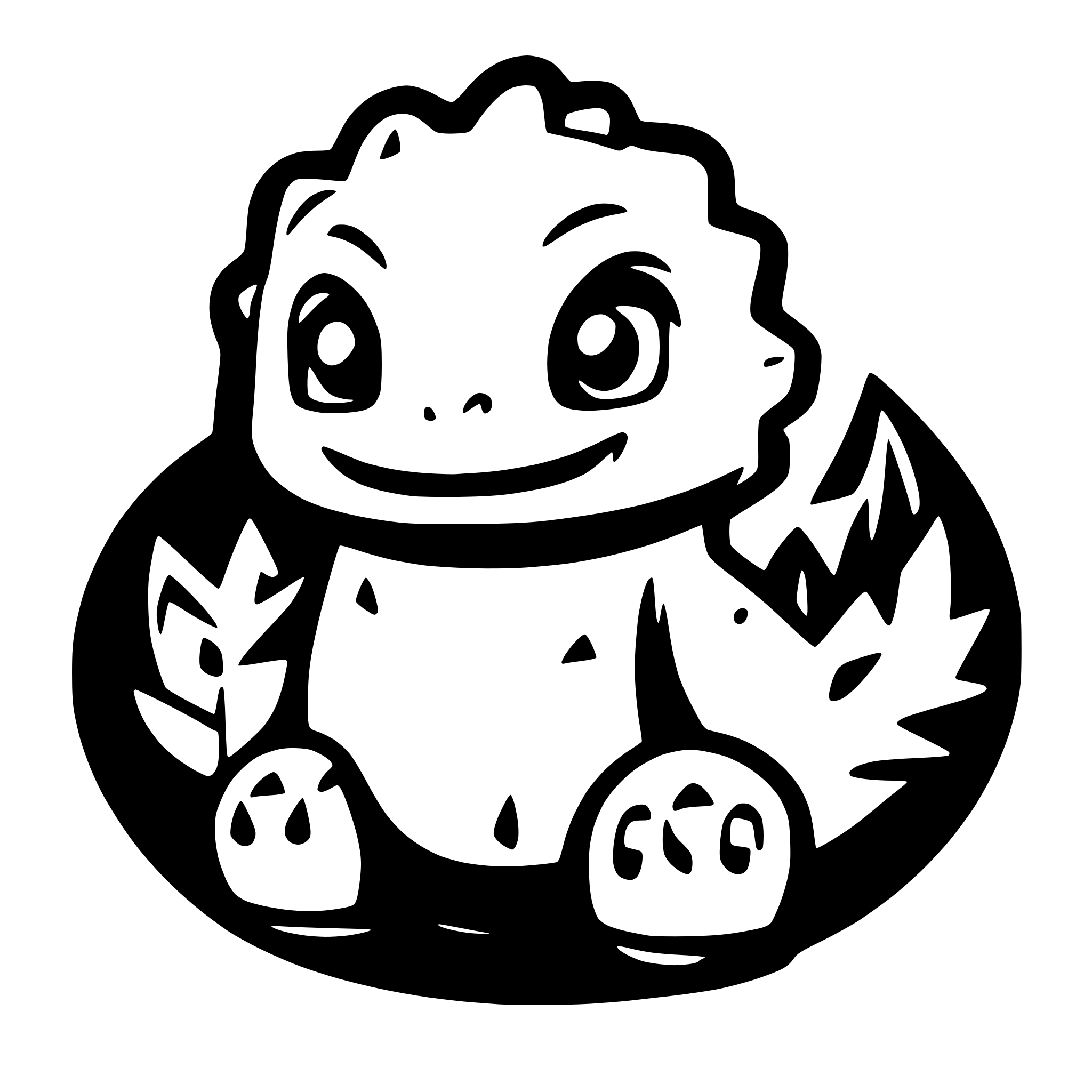 AI-generated SVG of 'cute baby godzilla'