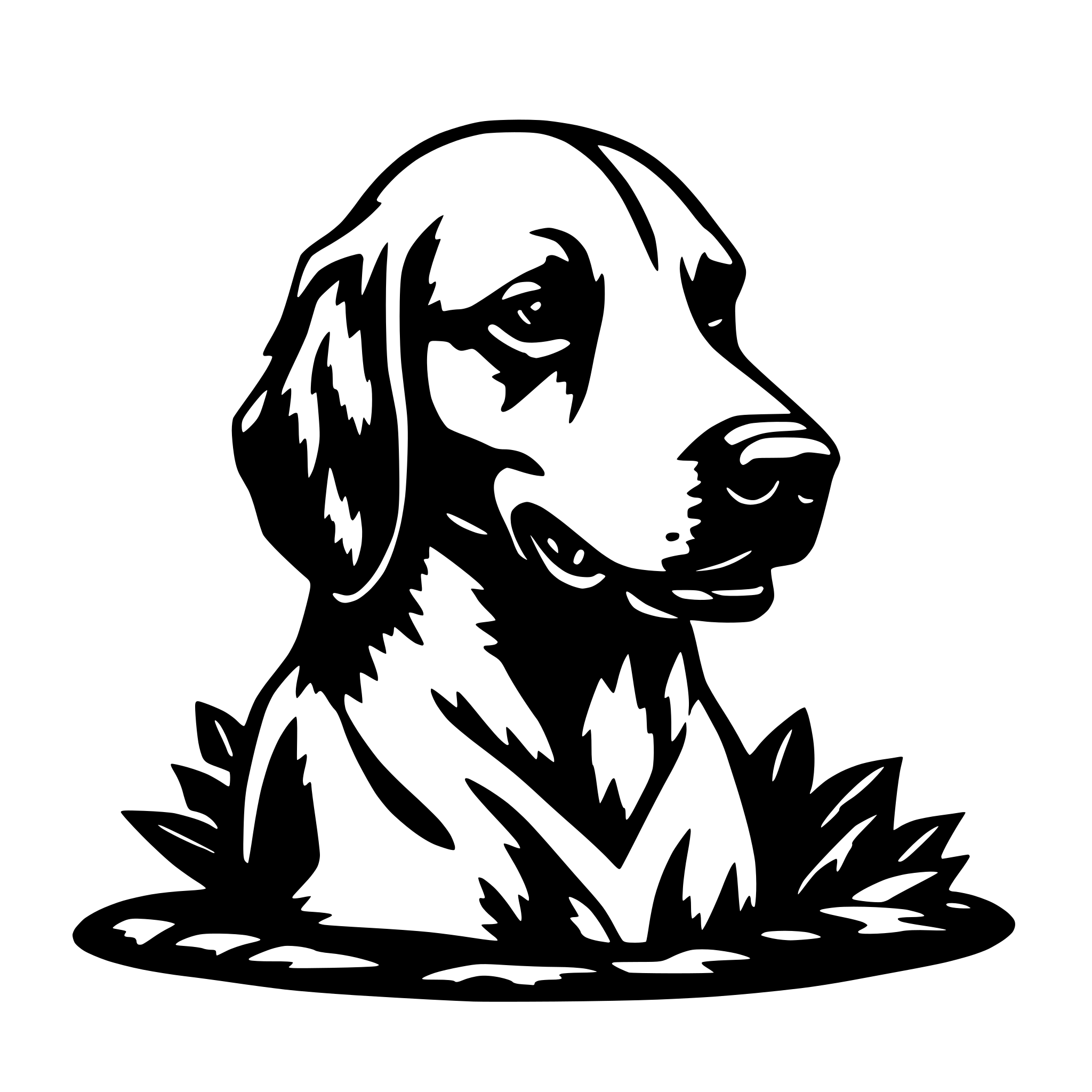 AI-generated SVG of 'crypto hydra dog'