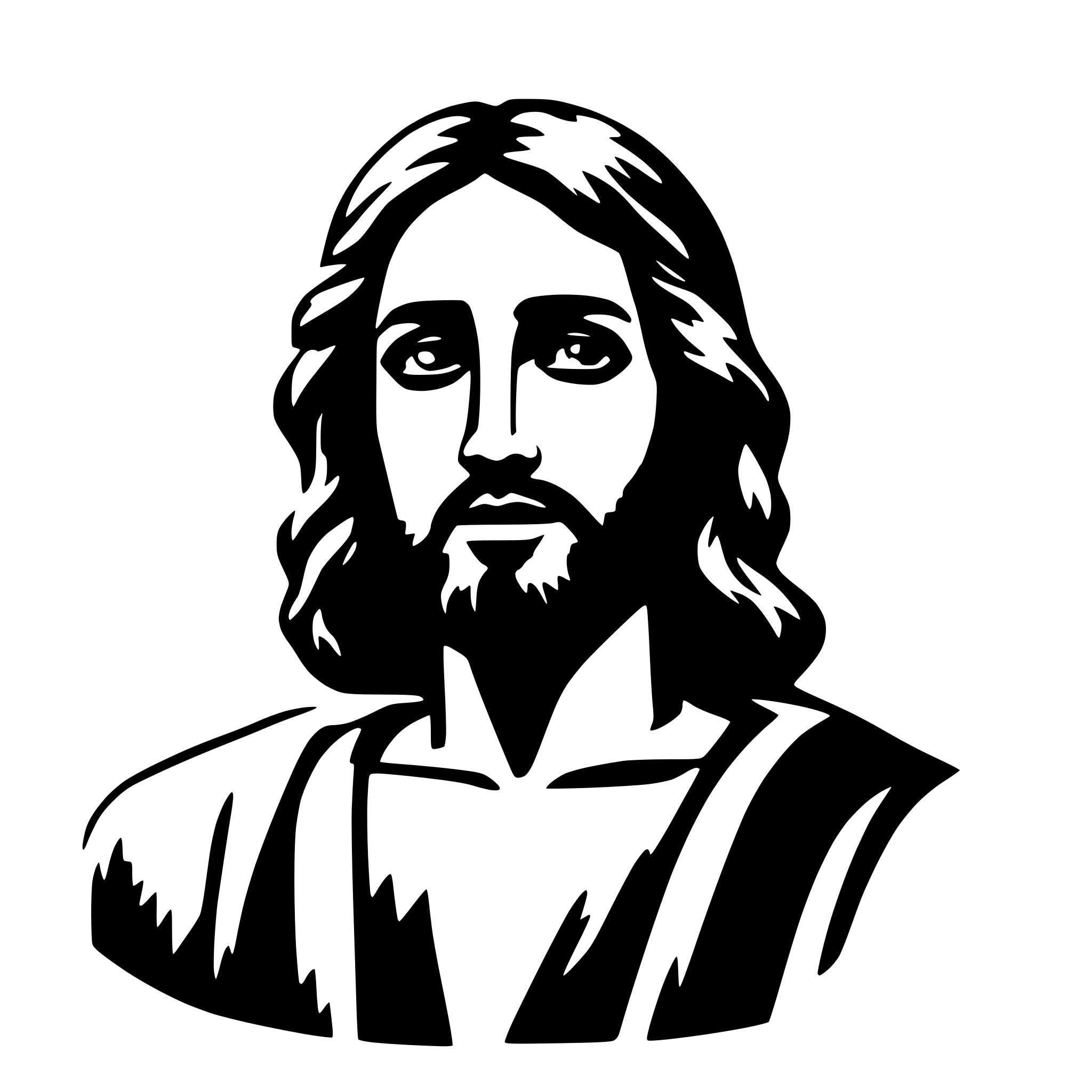 AI-generated SVG of 'Christ'