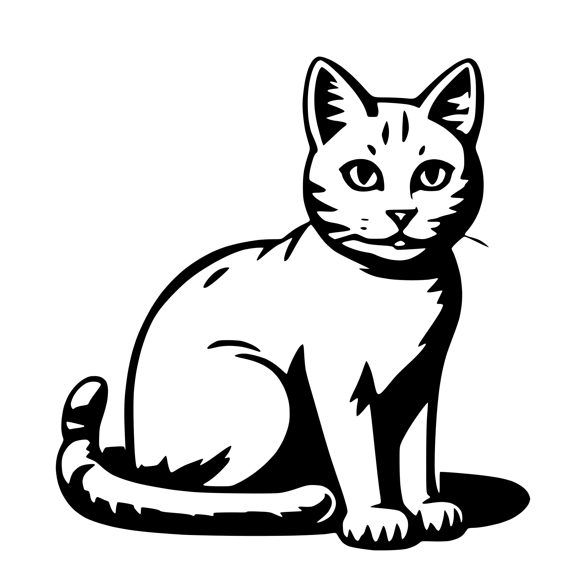 AI-generated SVG of 'cat'