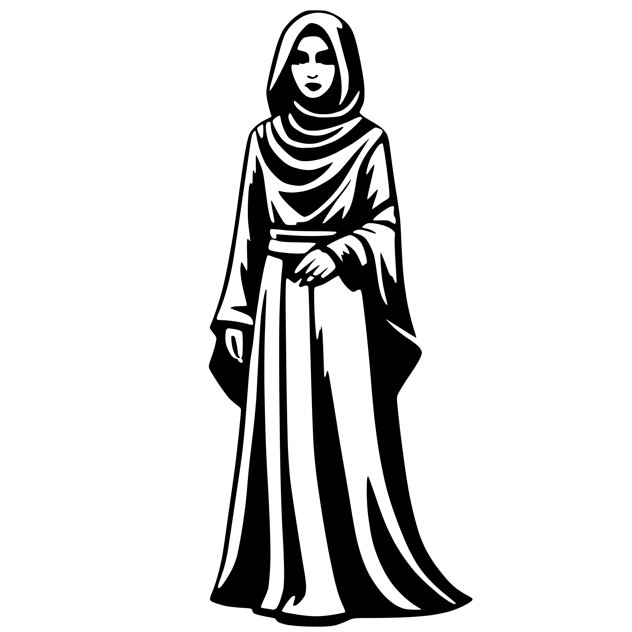 AI-generated SVG of 'abaya'