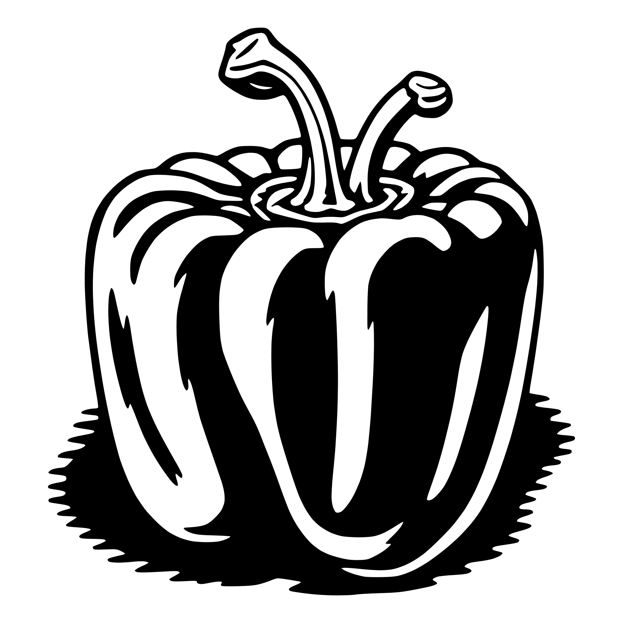 AI-generated SVG of a bell pepper