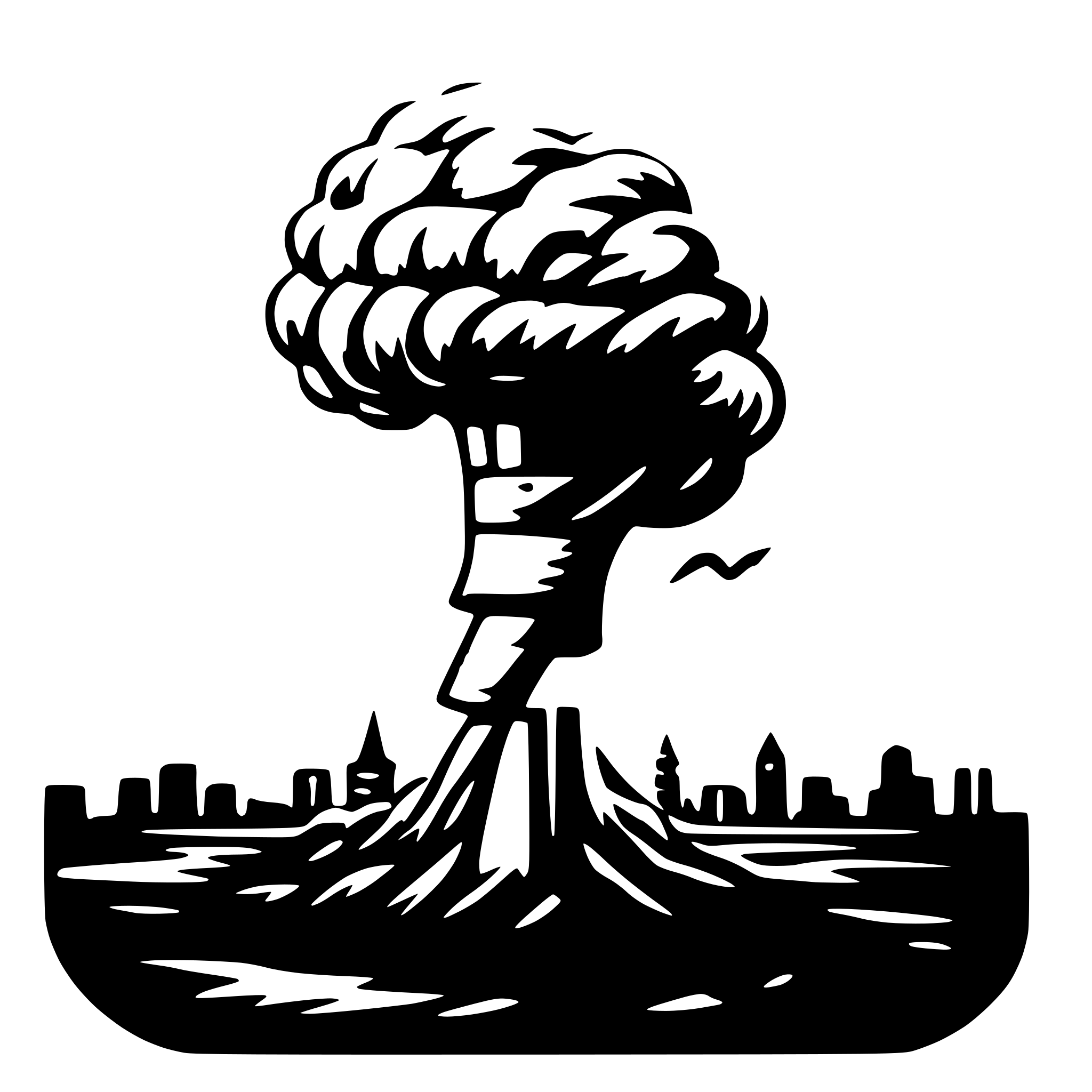 AI-generated SVG of a cool tornado