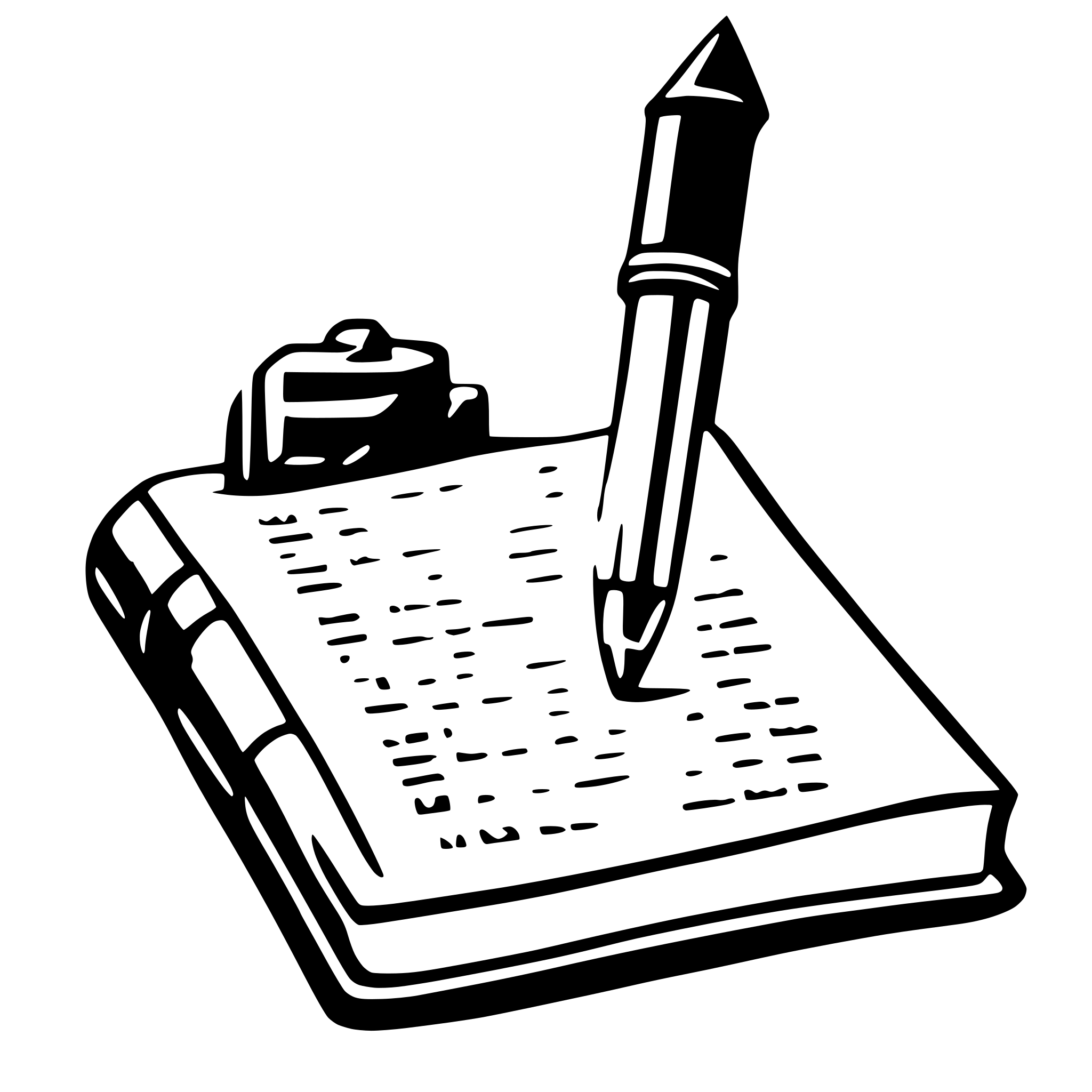 AI-generated SVG of 'bible writing pen notes'
