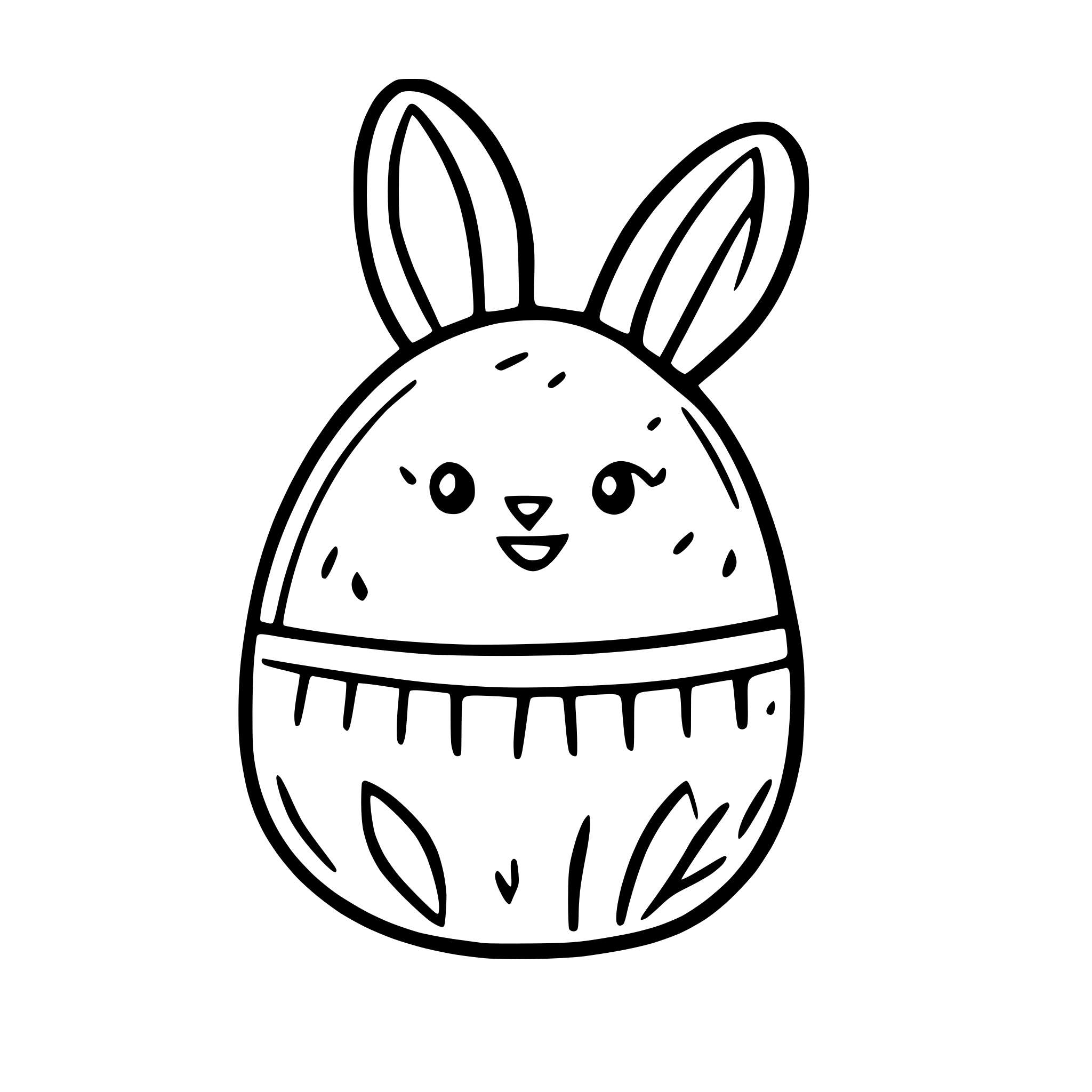 AI-generated SVG of a easter