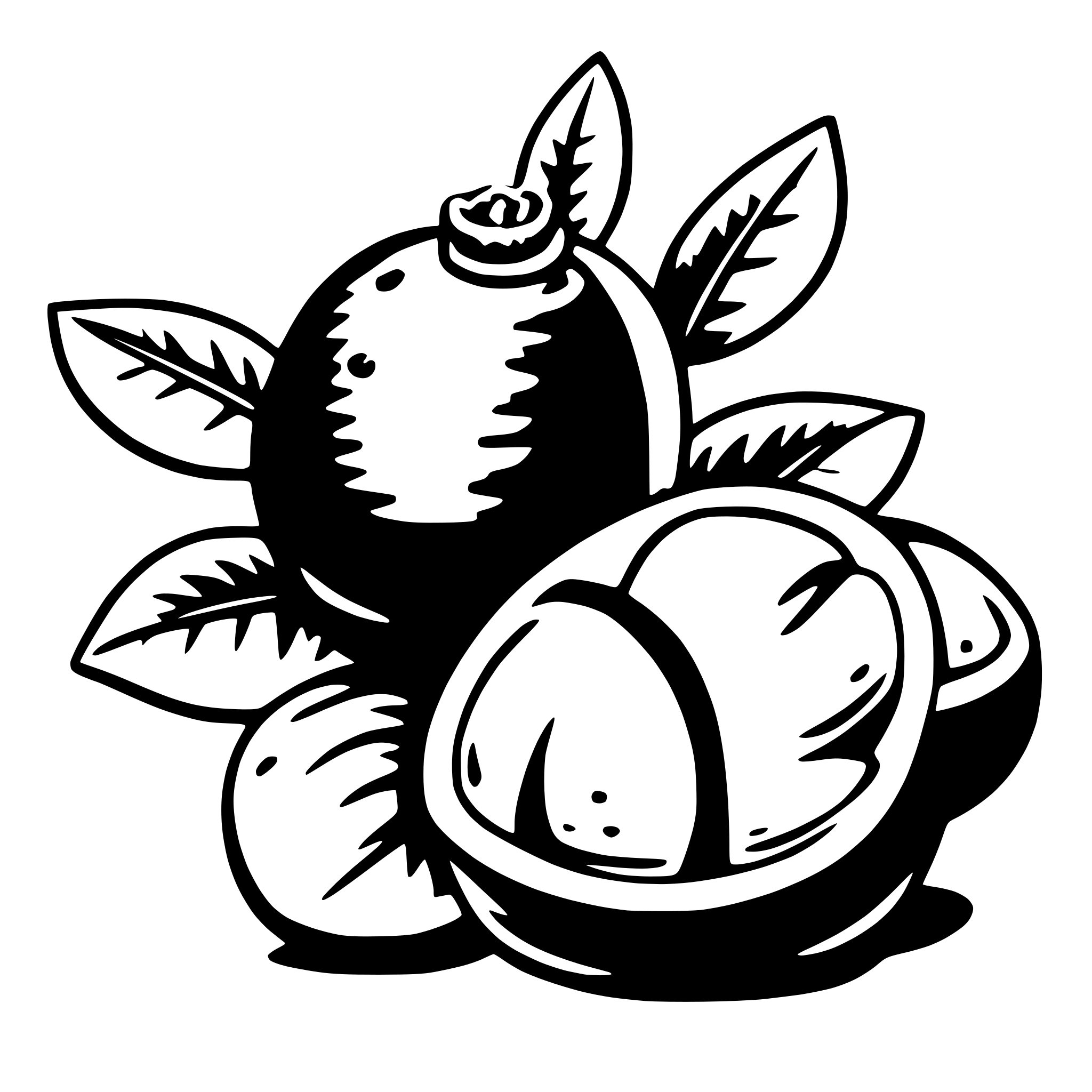 AI-generated SVG of a mangosteen