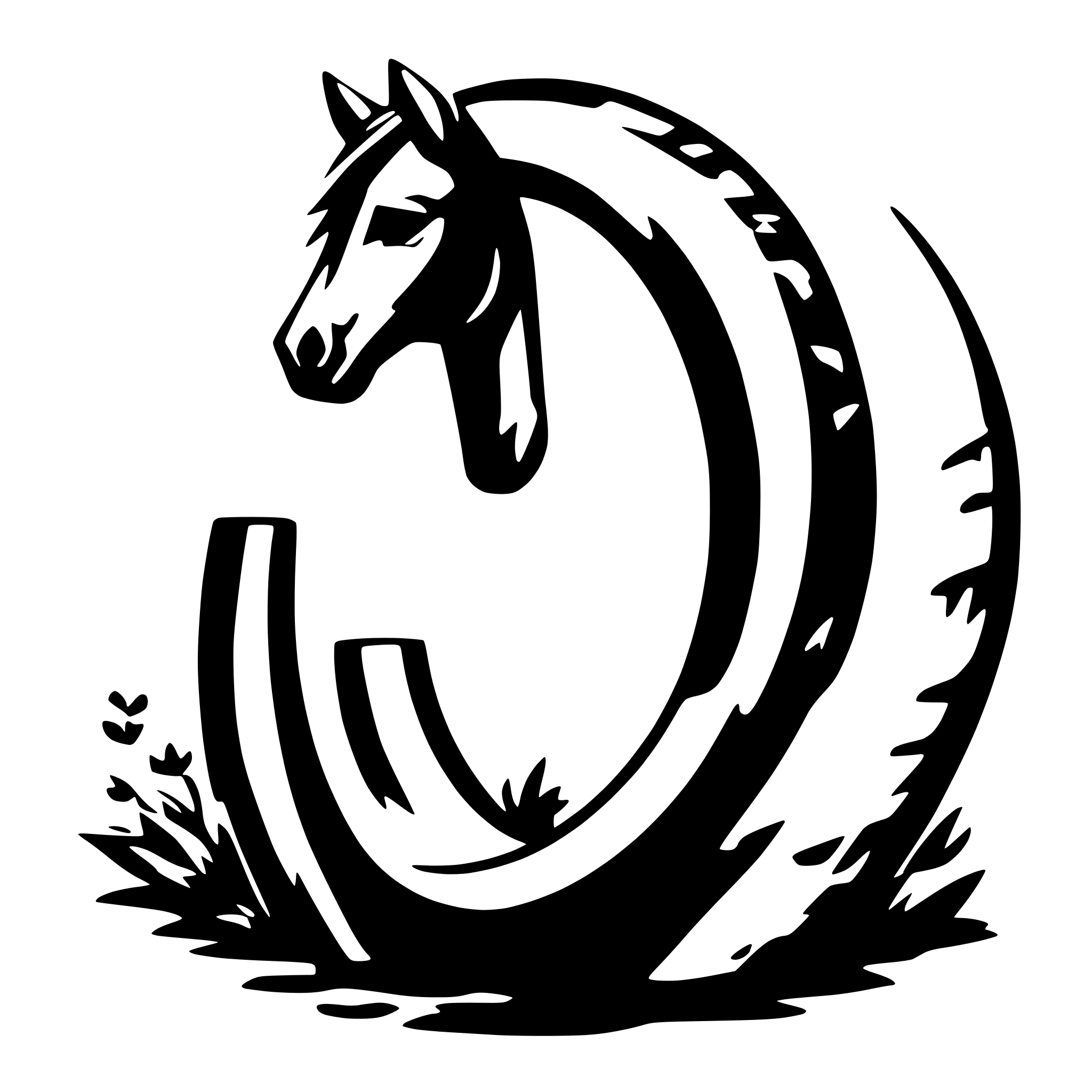 AI-generated SVG of 'Horse Shoe'