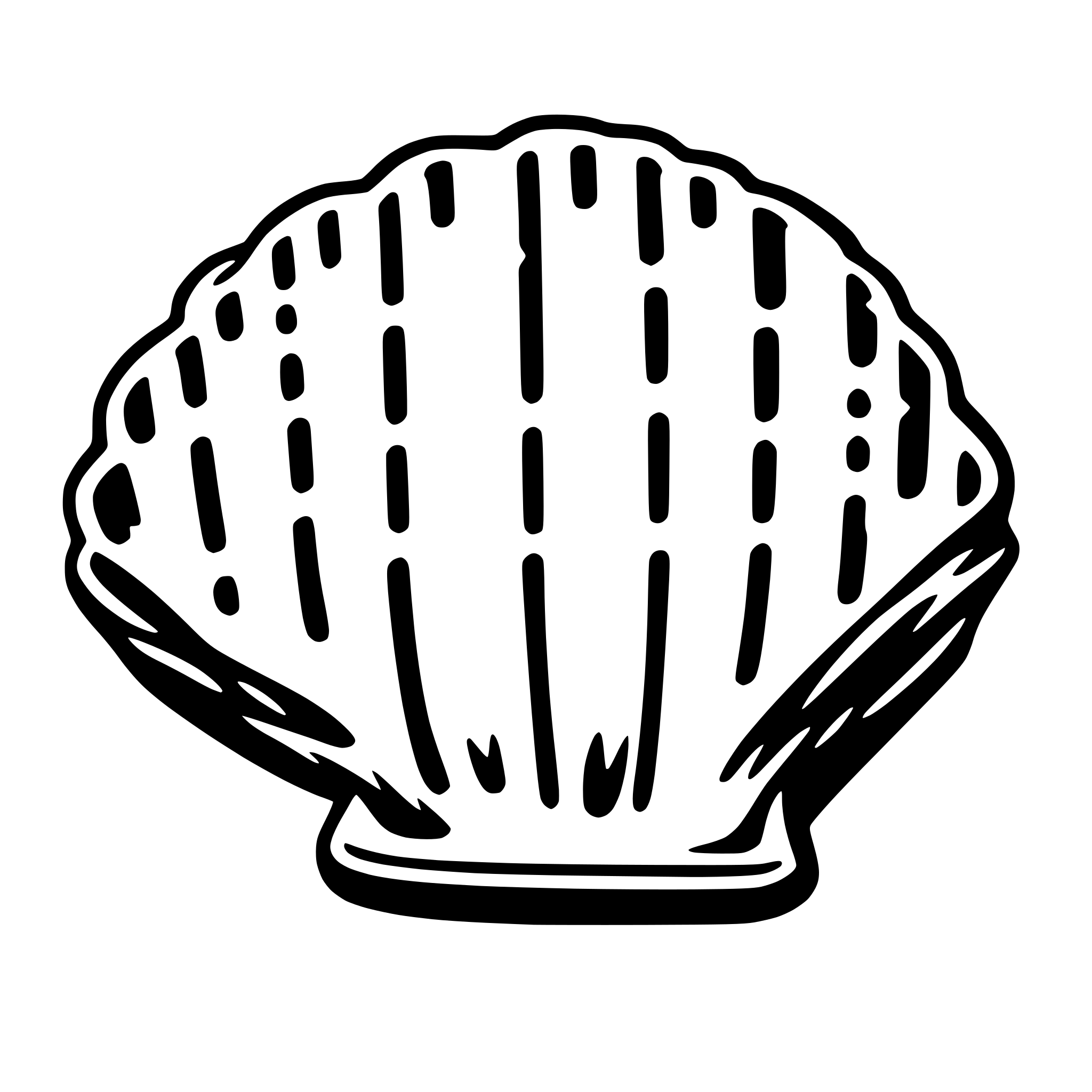 AI-generated SVG of 'scallop'