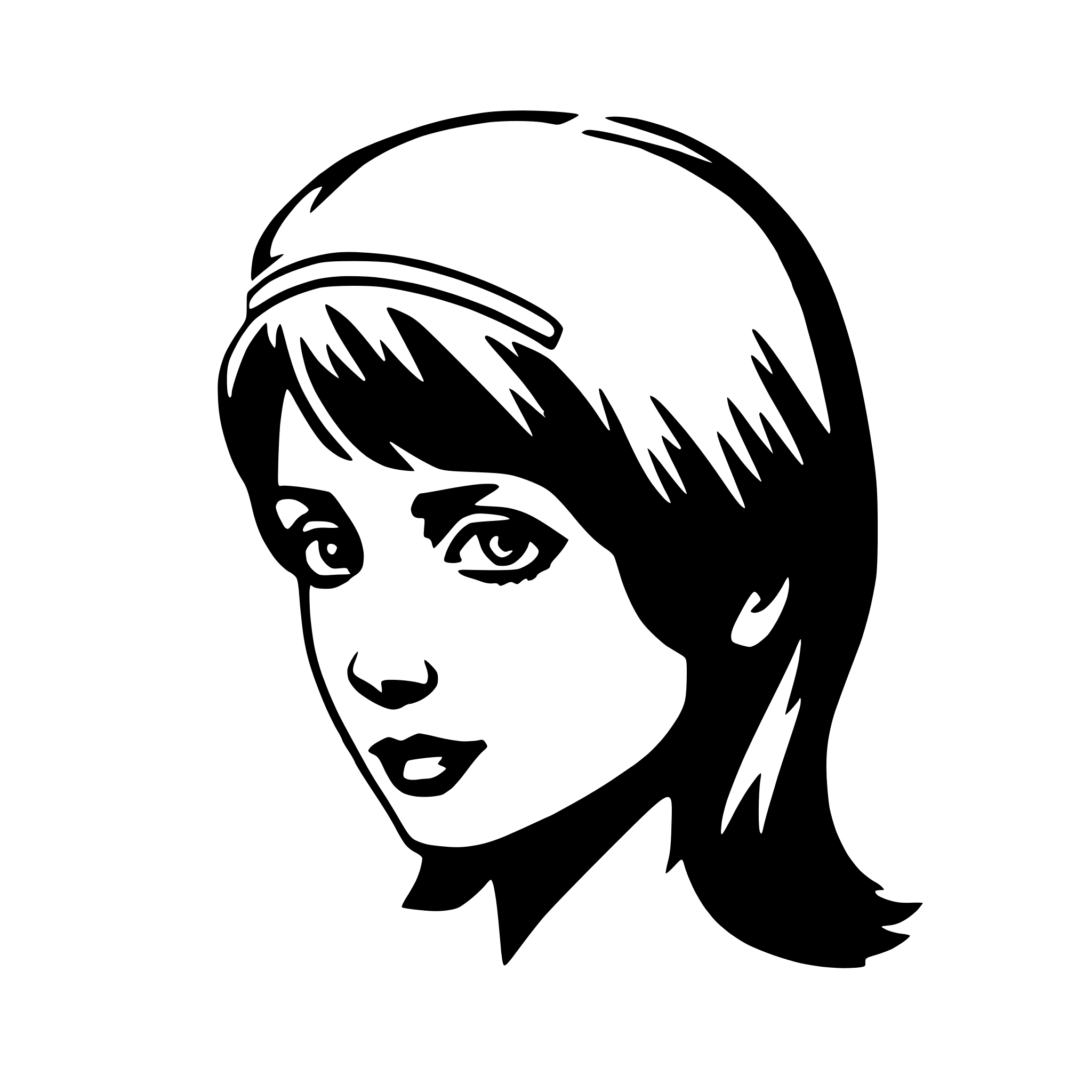 AI-generated SVG of a hairband