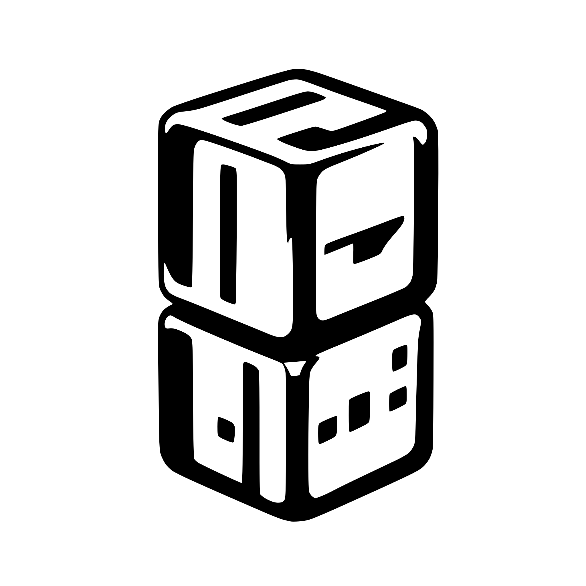 AI-generated SVG of 'group of 3d outlined cubes'
