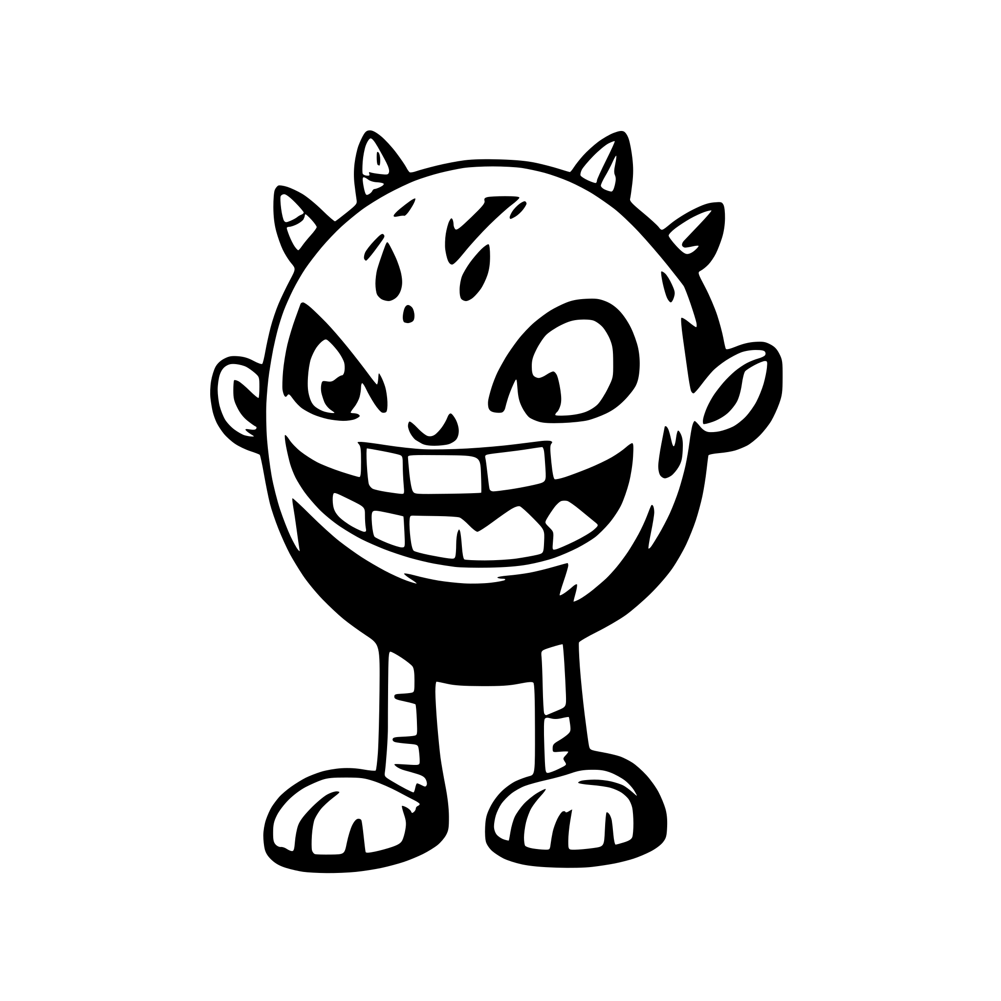 AI-generated SVG of a monster with long tongue licking its feet. its a logo for an application AI-generated SVG of a monster with long tongue licking its feet. its a logo for an application