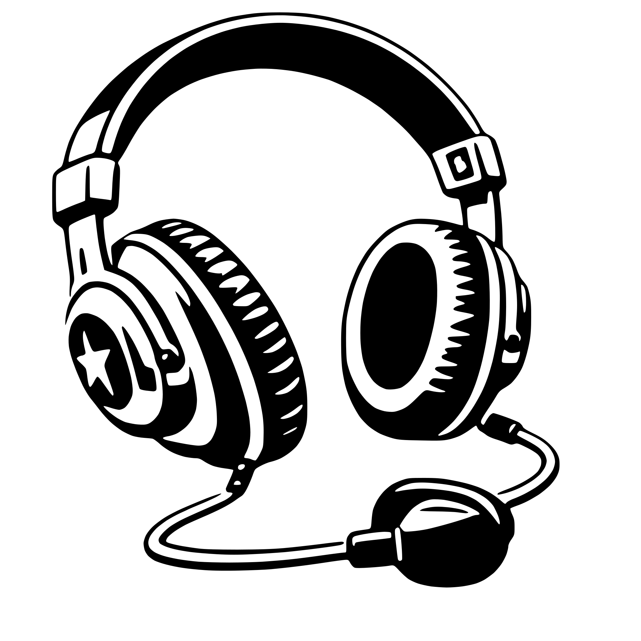 AI-generated SVG of a headphones