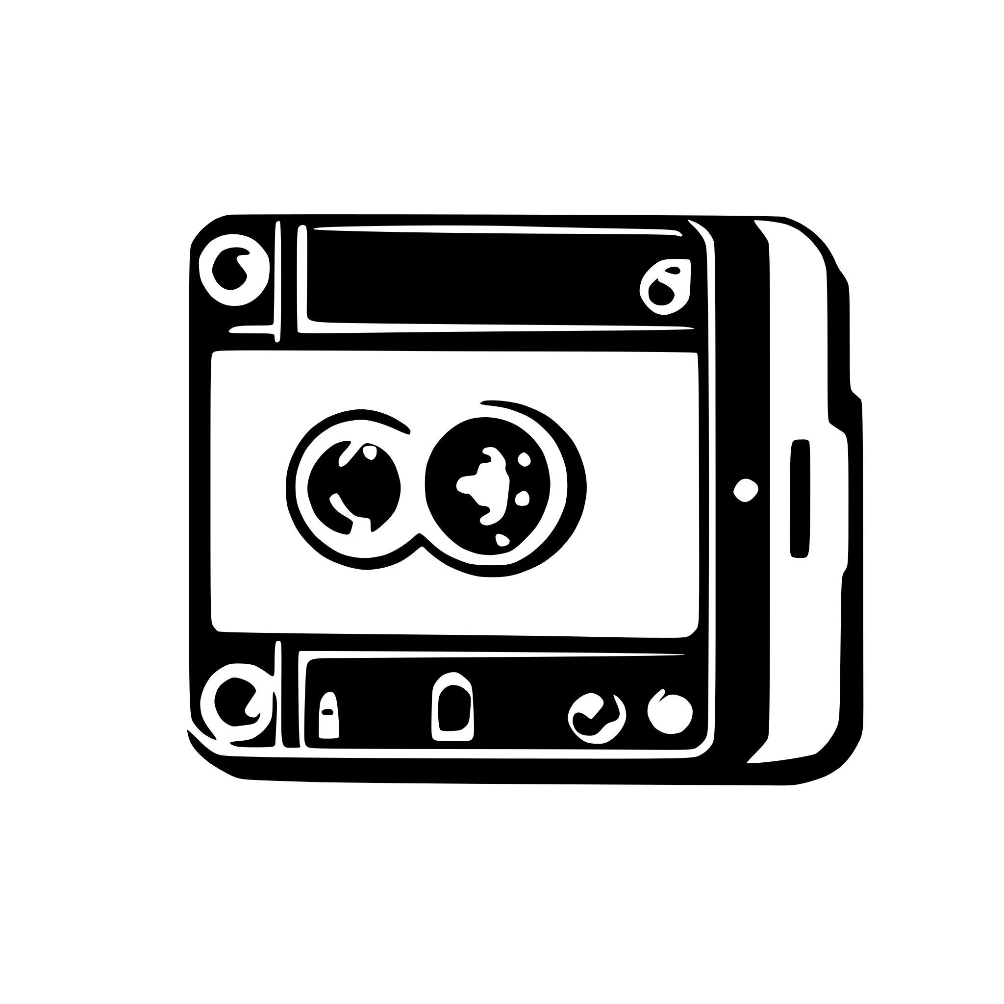 AI-generated SVG of a cassette old school