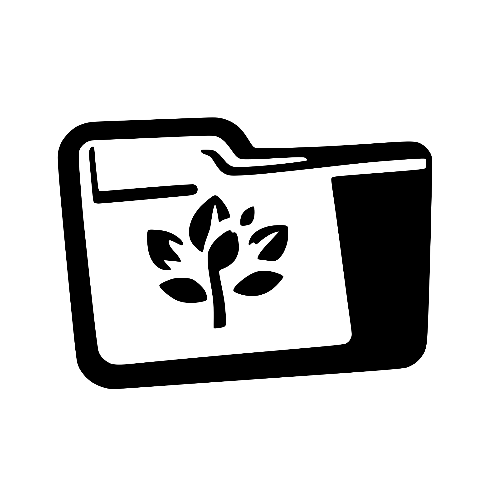 AI-generated SVG of a desktop icon: folder