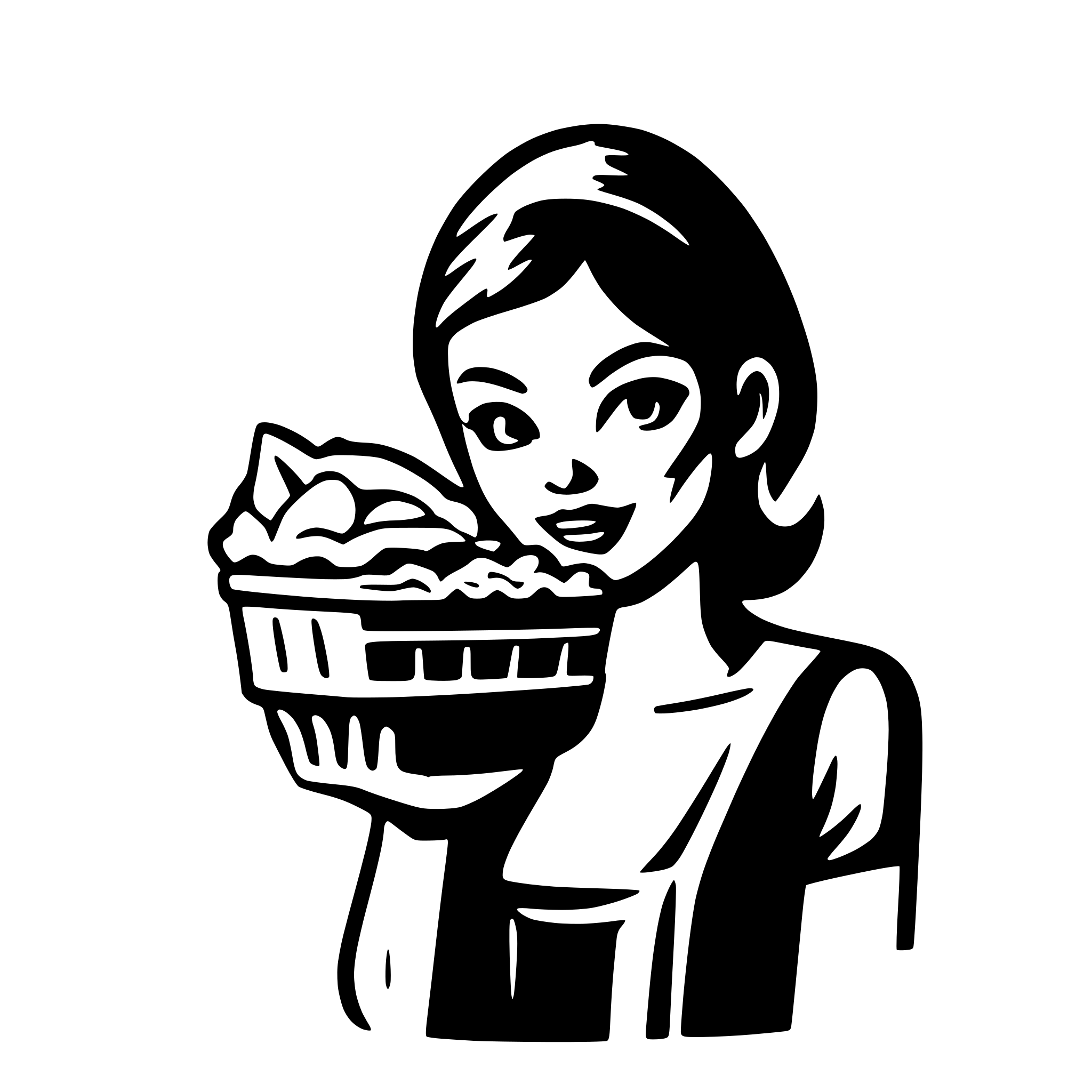 AI-generated SVG of a a food delivery logo with the word 'Manztou'